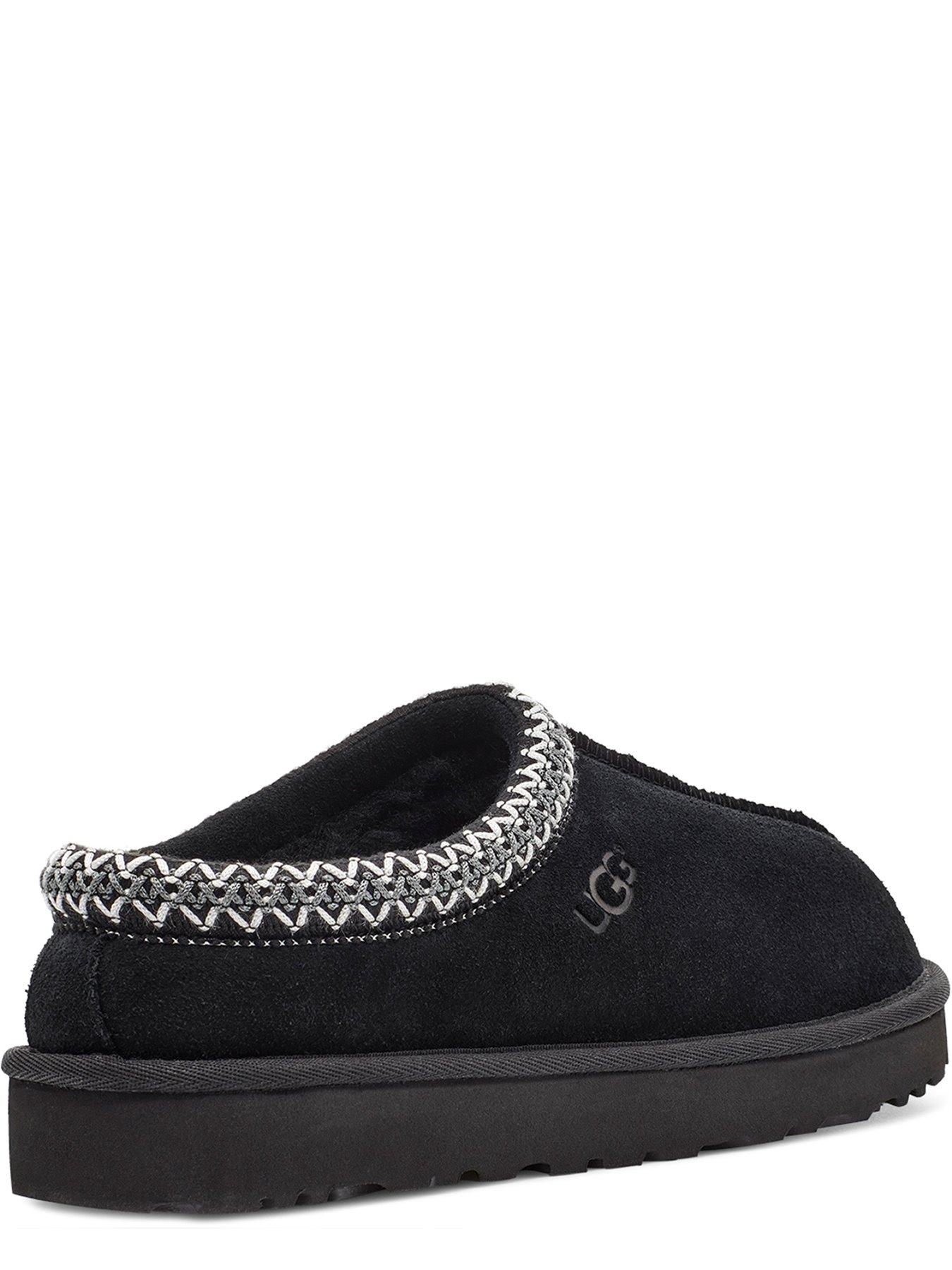 Black ugg slippers for men hot sale