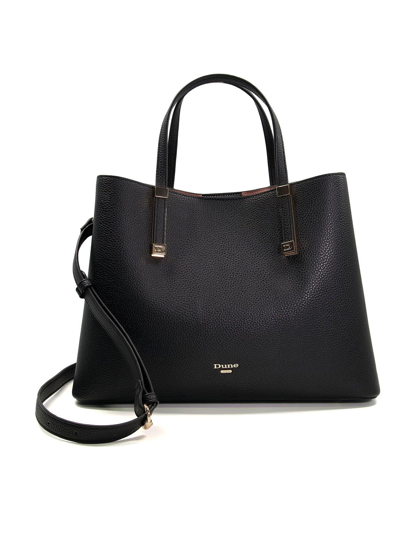 Dune London Dune Dorrie Logo Hardware Tote Bag Black