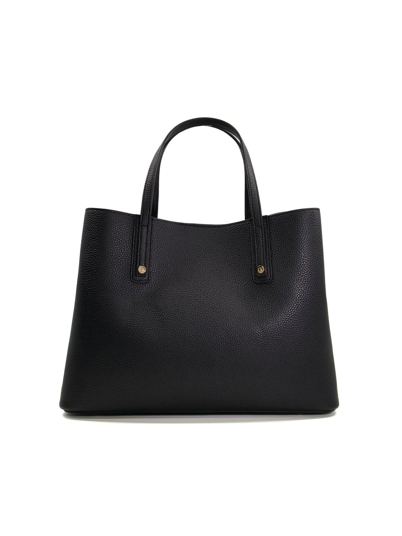 Dune London Dune Dorrie Logo Hardware Tote Bag Black