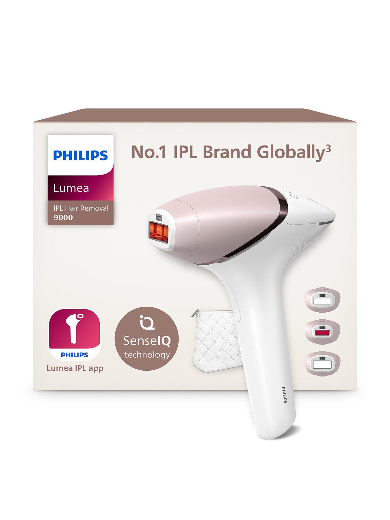 Philips Lumea 9000 Series, IPL Hair Removal Device, 3 Attachments for Body, Face and Precision Areas, Corded and Cordless Use, BRI955/01