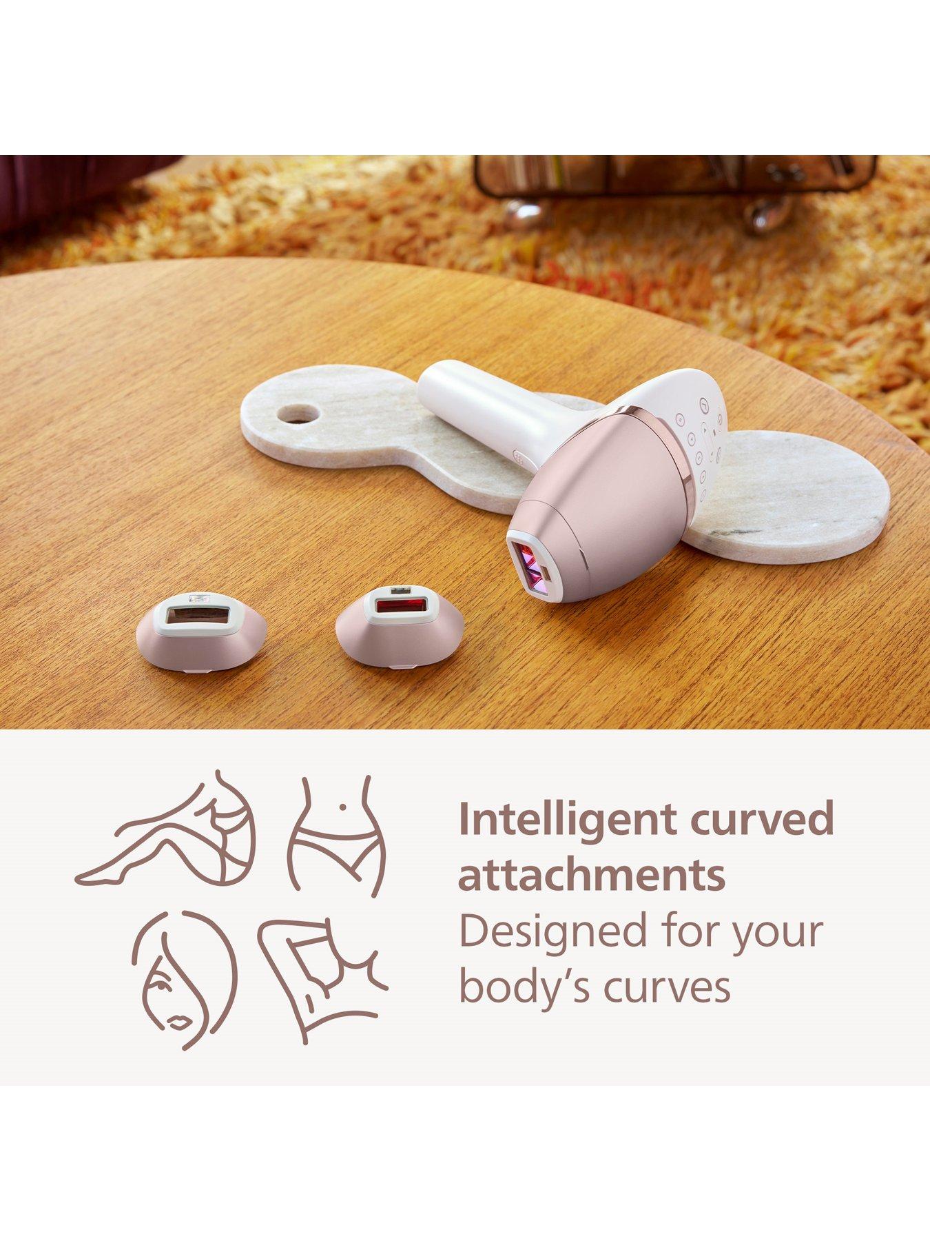 Image 5 of 8 of Philips Lumea 9000 Series, IPL Hair Removal Device, 3 Attachments for Body, Face and Precision Areas, Corded and Cordless Use, BRI955/01