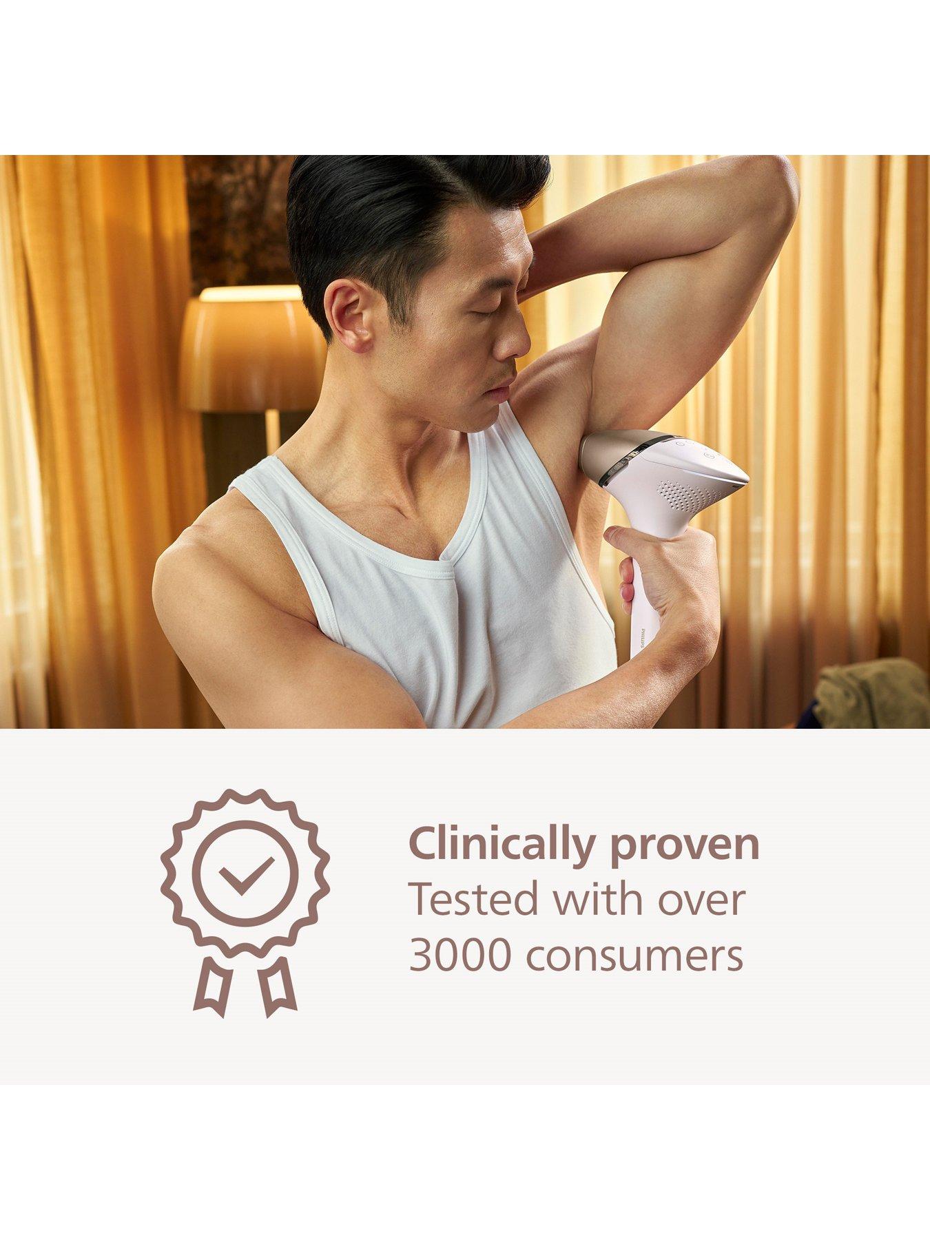 Image 7 of 8 of Philips Lumea 9000 Series, IPL Hair Removal Device, 3 Attachments for Body, Face and Precision Areas, Corded and Cordless Use, BRI955/01