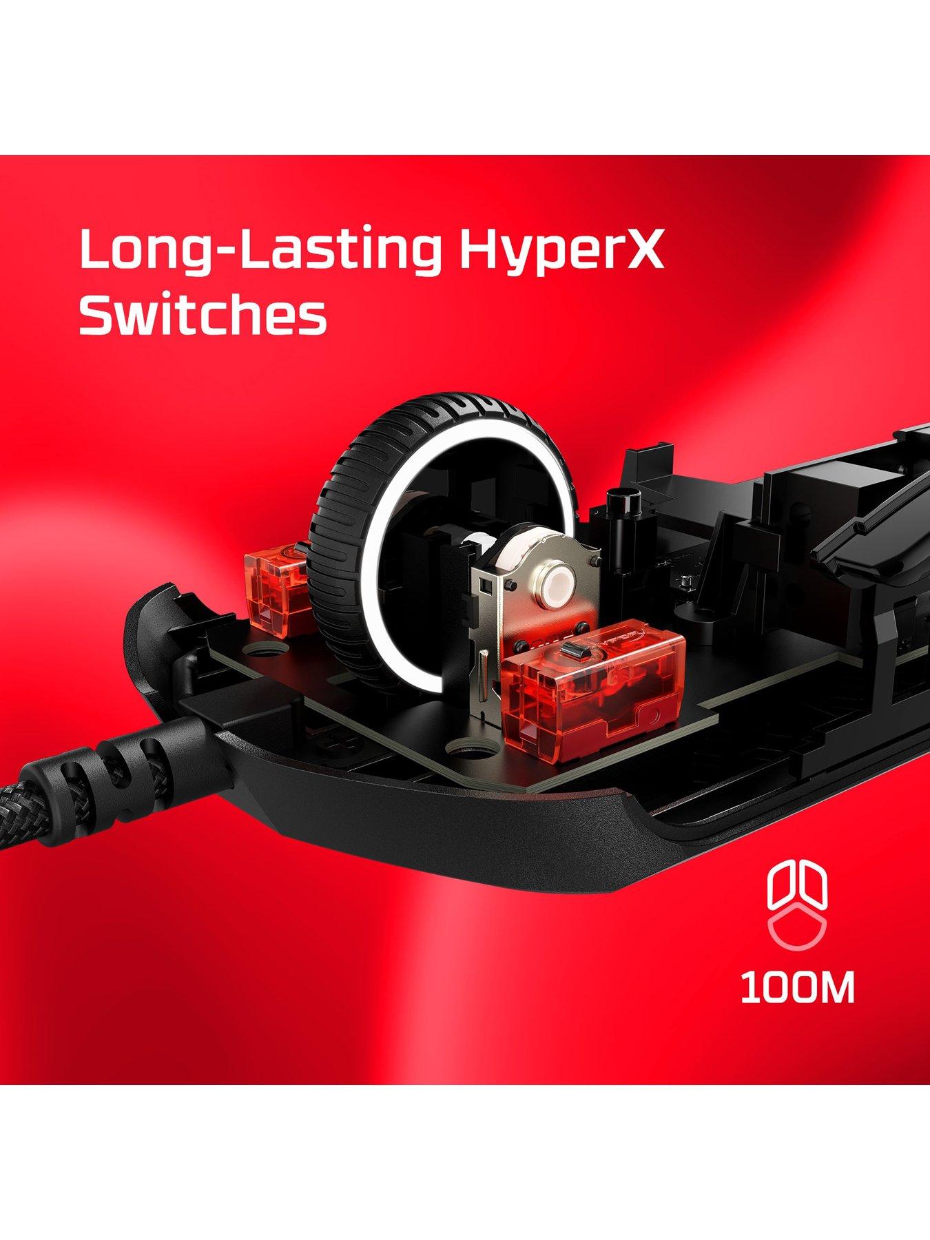  image of hyperx-pulsefire-haste-2-wired-gaming-mouse-rgb-programmable-buttons-black