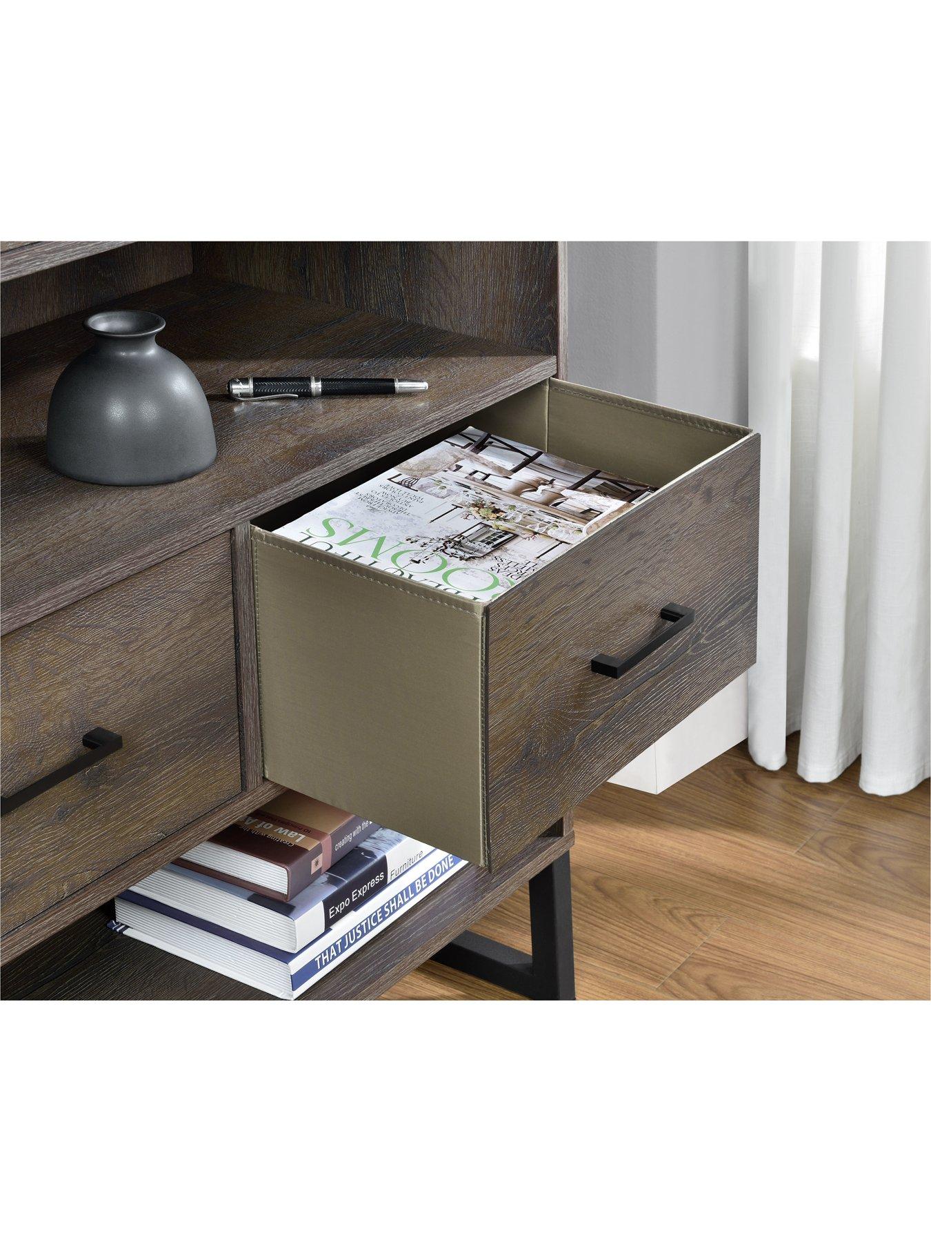  image of dorel-home-candon-short-bookcase-walnut