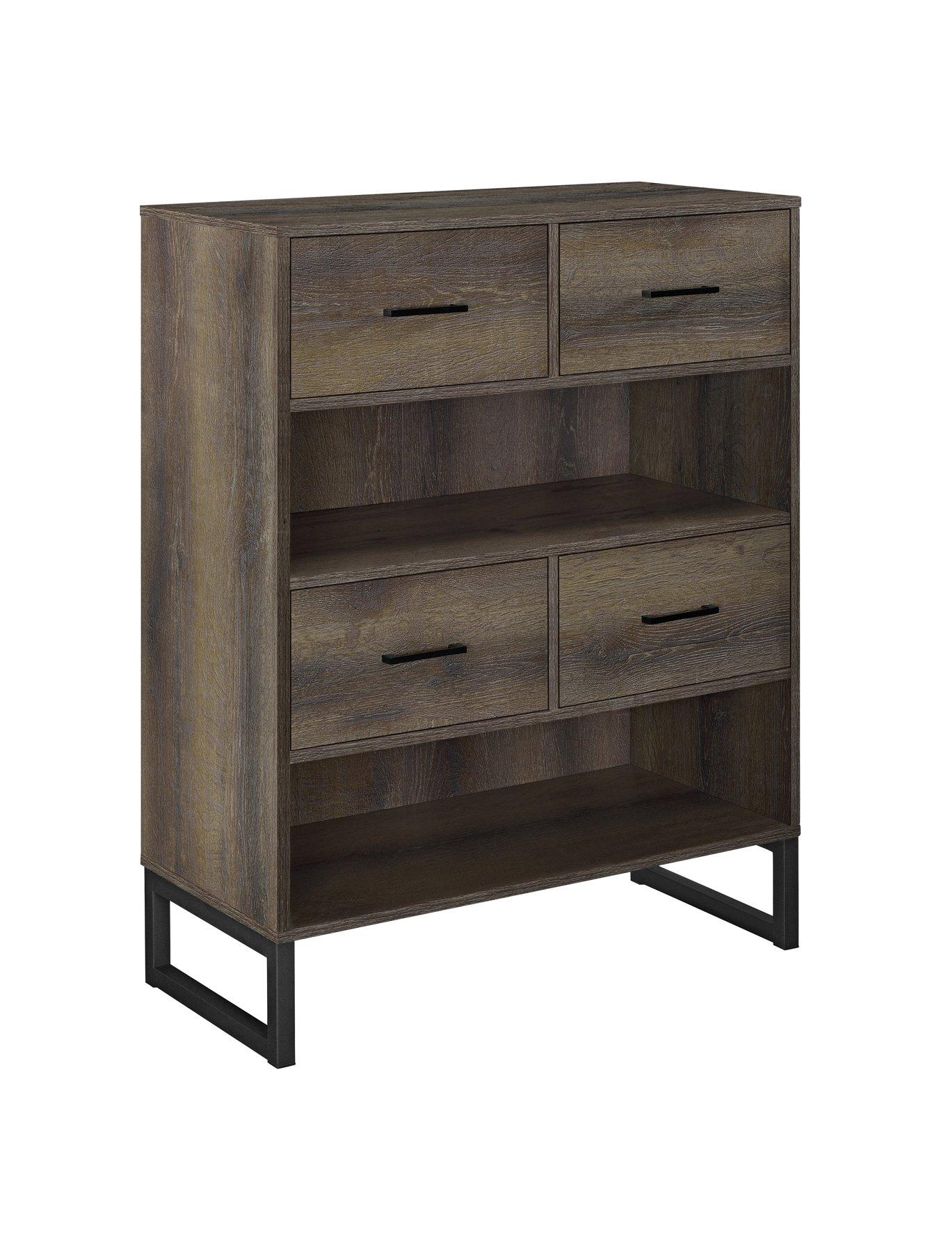  image of dorel-home-candon-short-bookcase-walnut