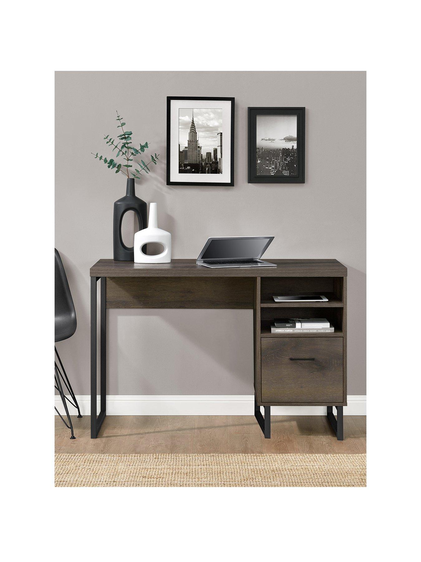 Image 1 of 6 of Dorel Home Candon Desk - Walnut