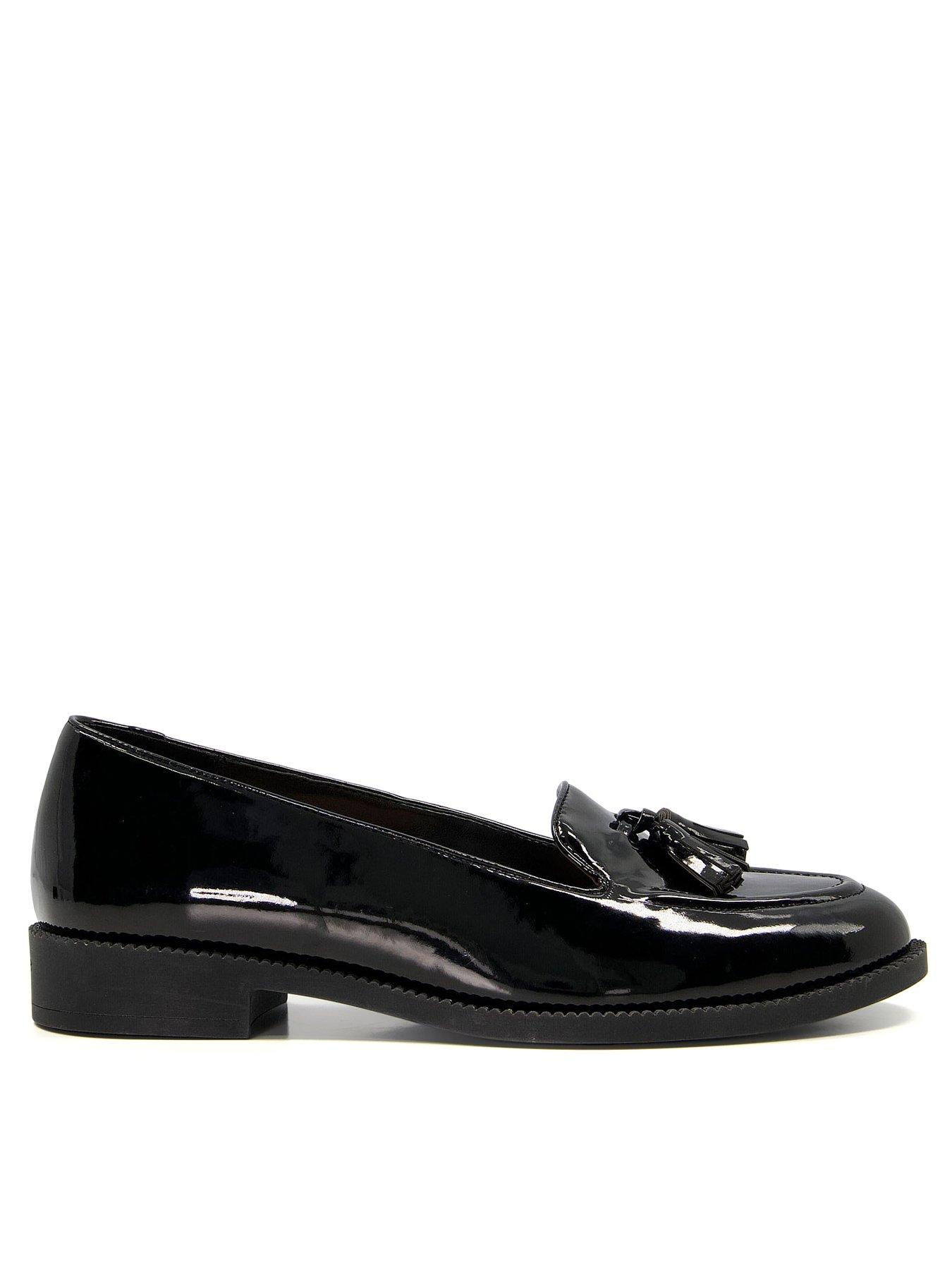 Dune black loafers store women's