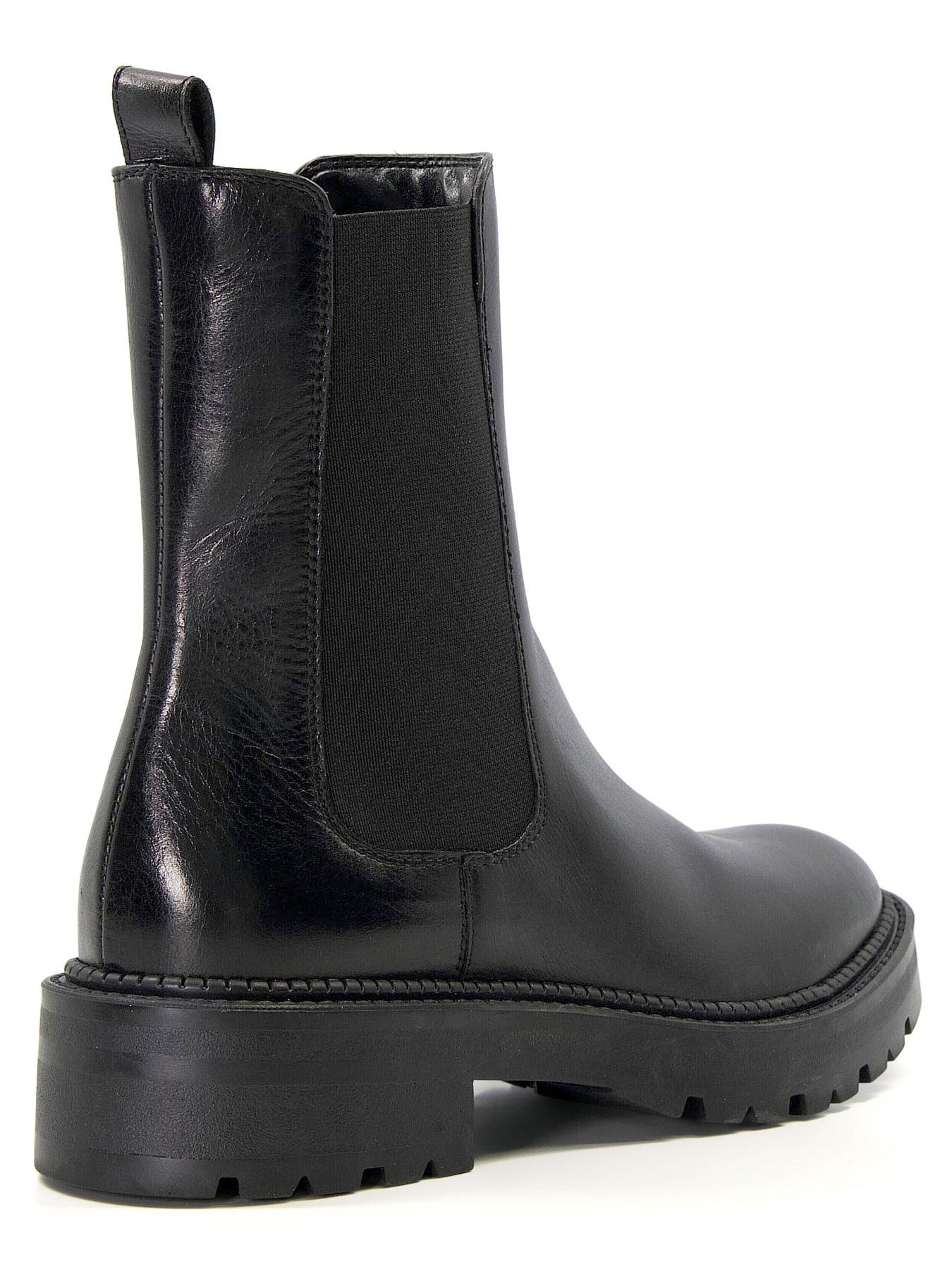 Black cleated boots online