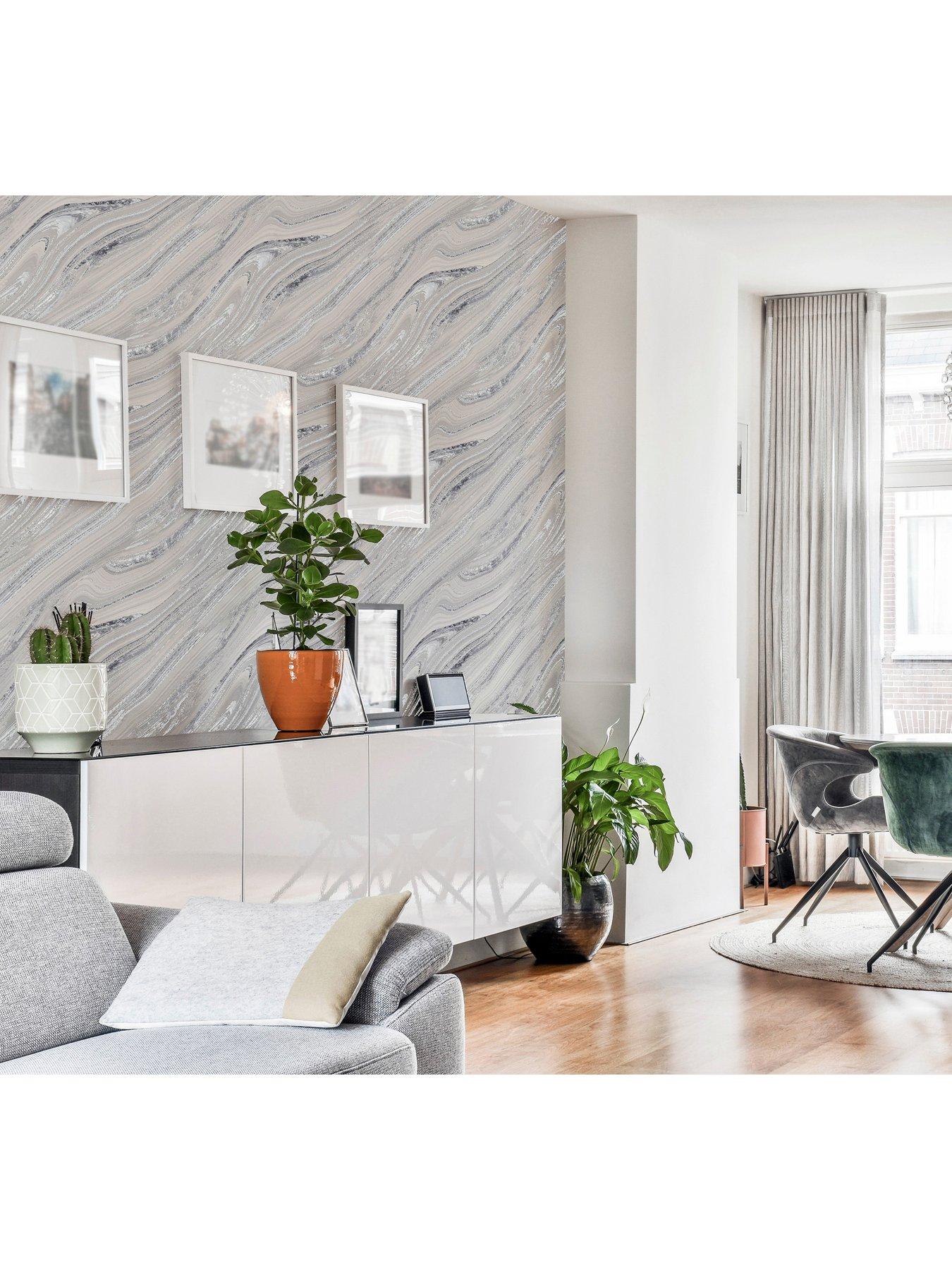  image of arthouse-soft-mineral-silver-wallpaper