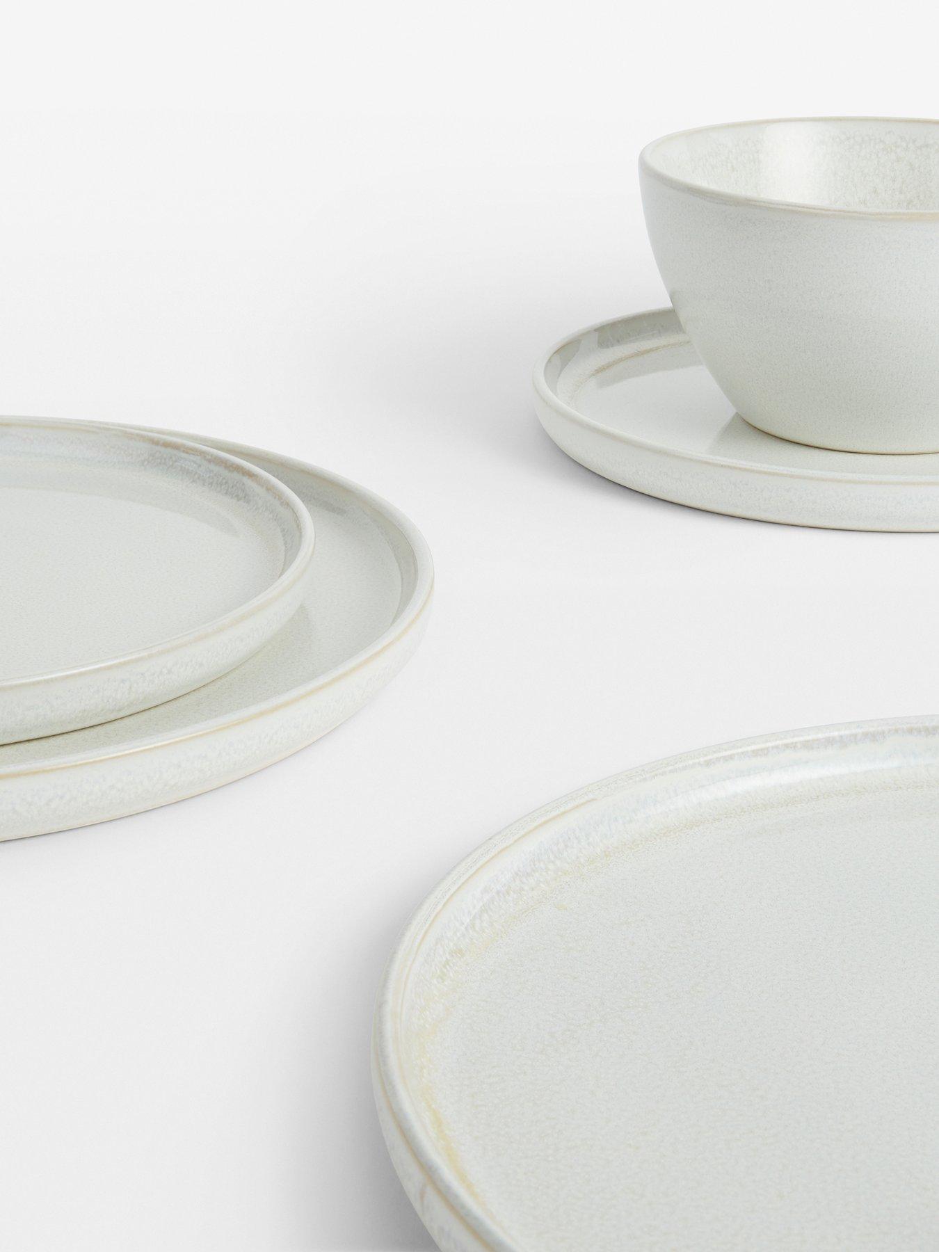  image of waterside-white-reactive-glaze-12-piece-dinner-set