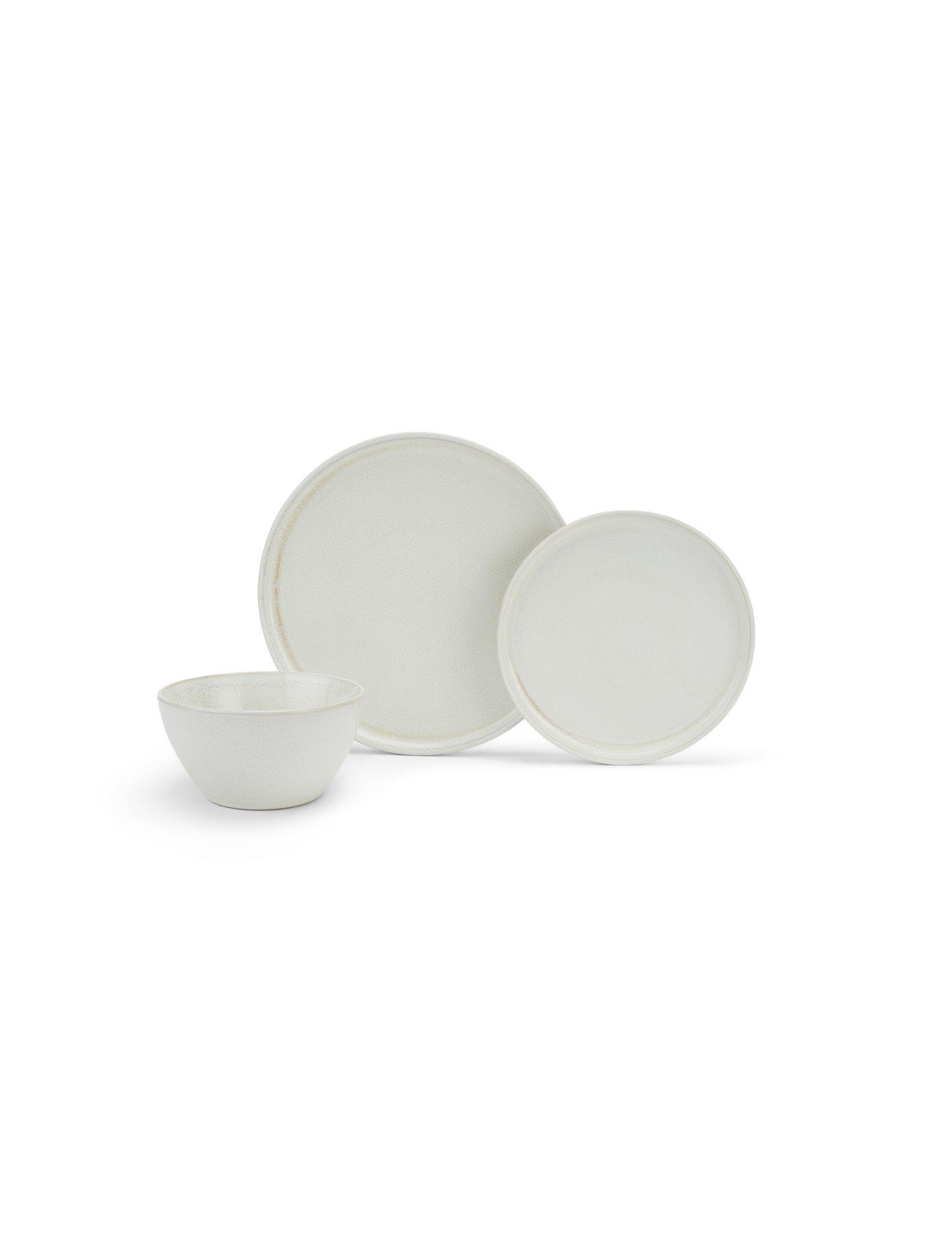  image of waterside-white-reactive-glaze-12-piece-dinner-set