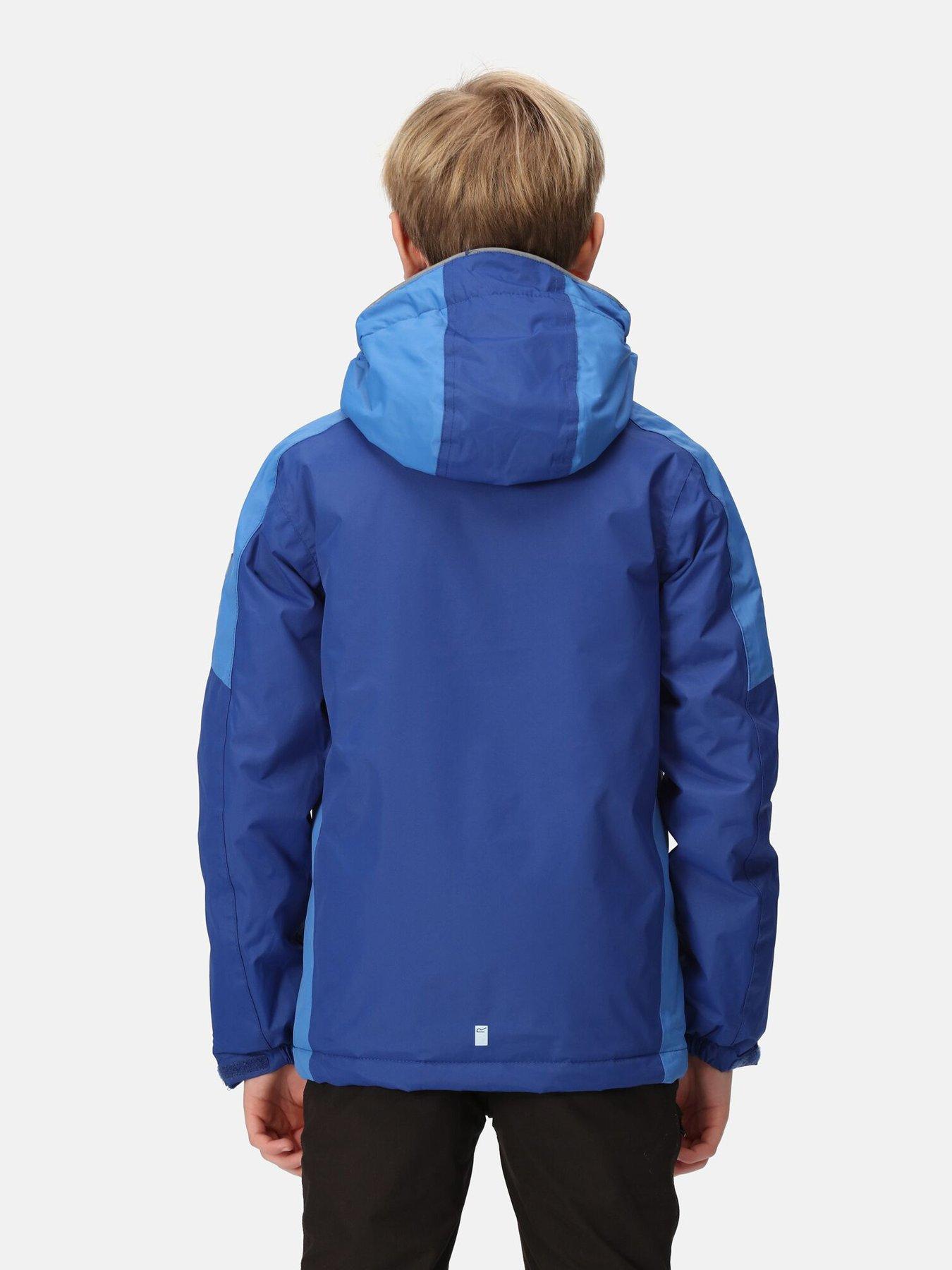 Regatta Boys Volcanics VII Reflective Waterproof Jacket - Blue ...