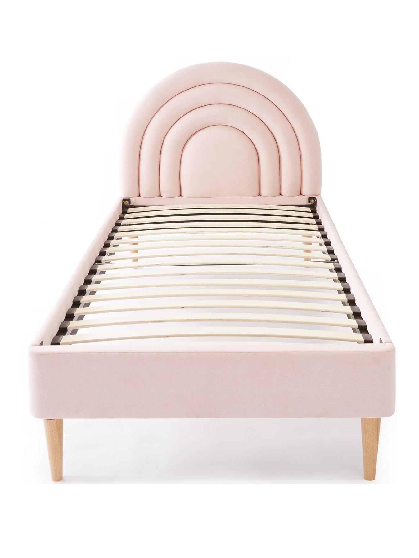 Image 2 of 6 of The Very Collection Rainbow Children's Single&nbsp;Bed Frame with Mattress Options (Buy and SAVE!)&nbsp;- Pink&nbsp;-&nbsp;FSC&reg; Certified