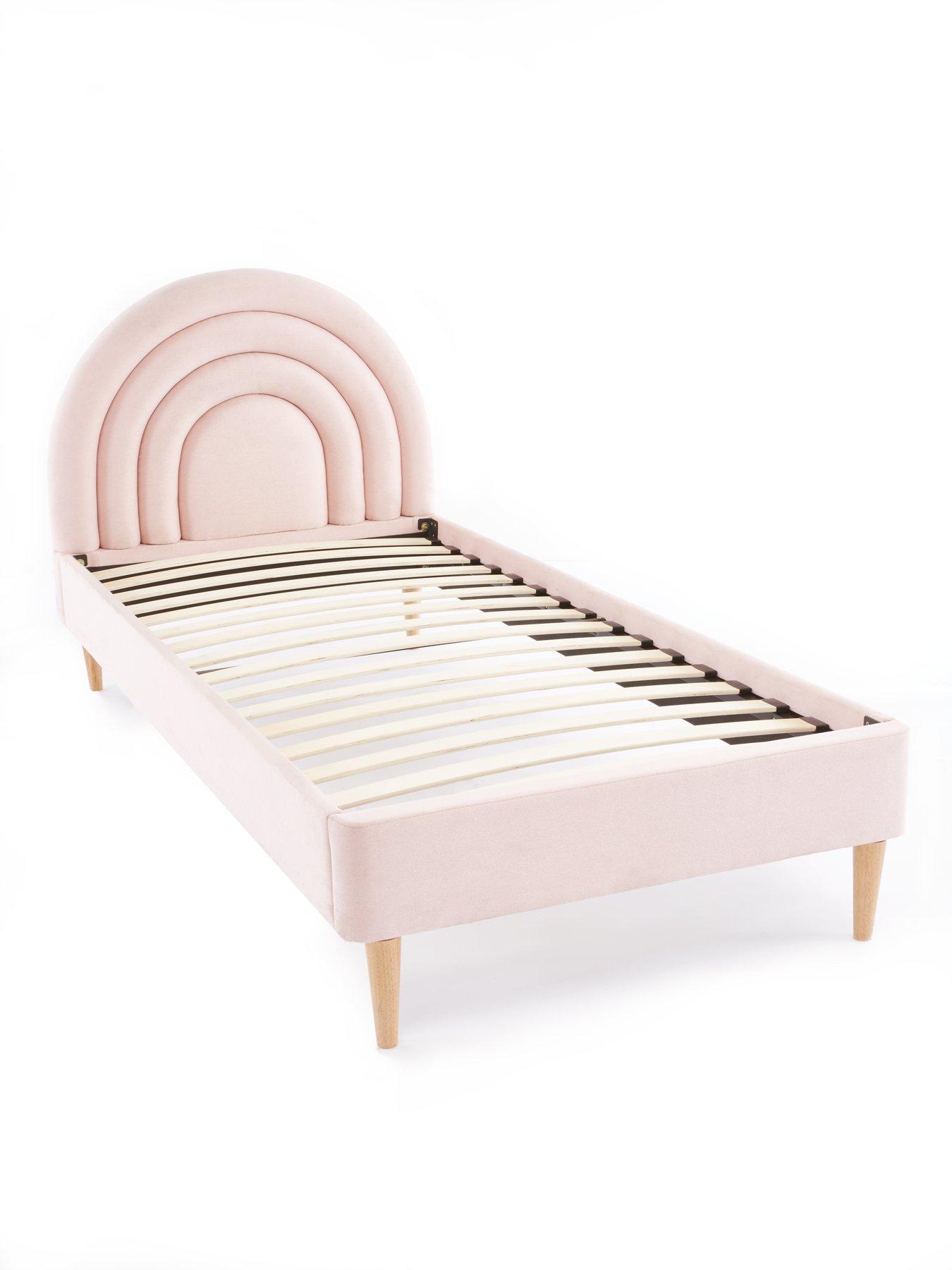 Image 3 of 6 of The Very Collection Rainbow Children's Single&nbsp;Bed Frame with Mattress Options (Buy and SAVE!)&nbsp;- Pink&nbsp;-&nbsp;FSC&reg; Certified