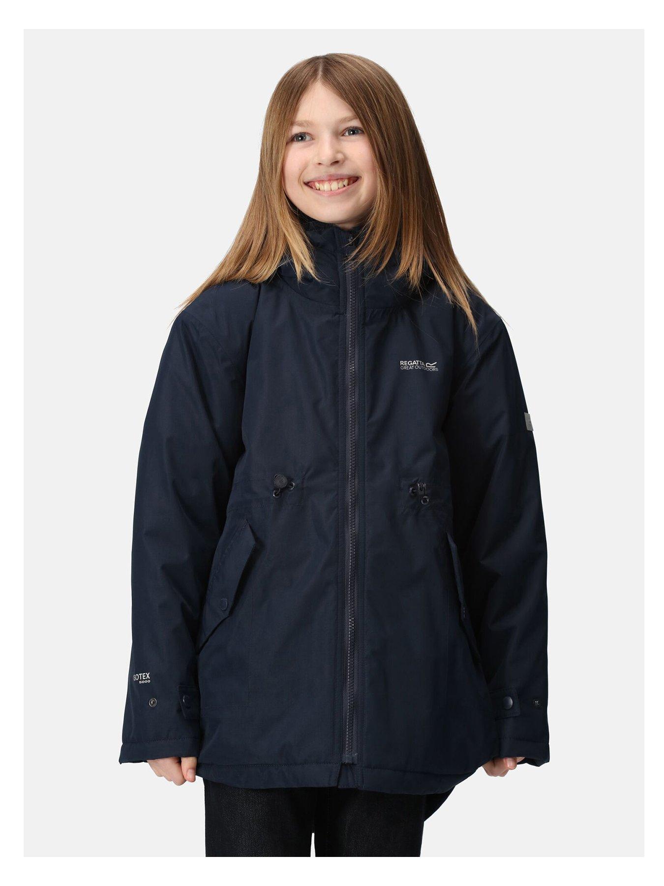 Girls hot sale showerproof coat