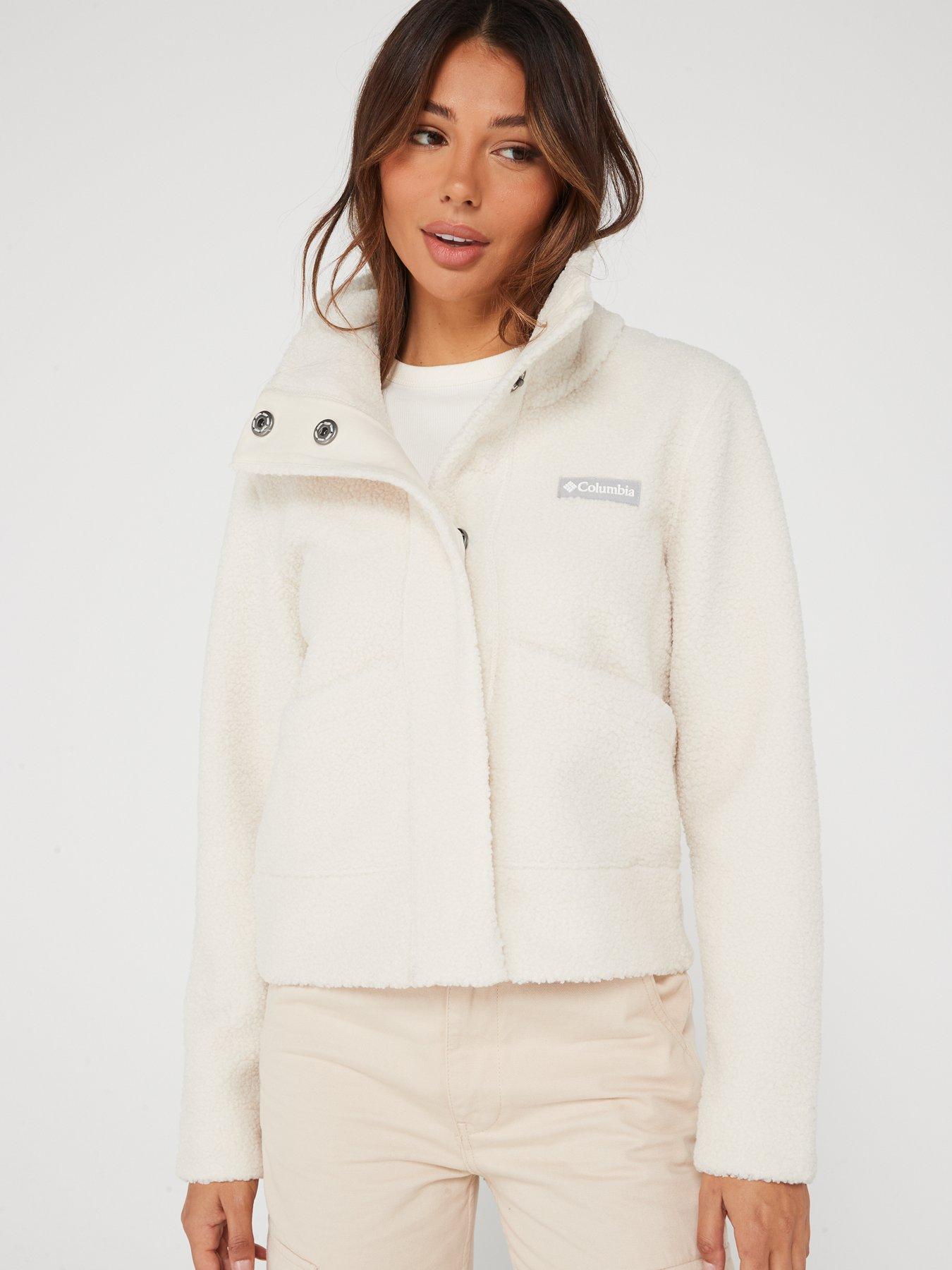 Women's Panorama Sherpa Snap Fleece Jacket - White