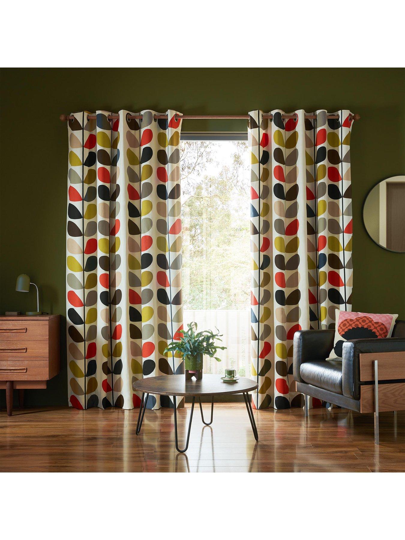 Orla Kiely Multi Stem Eyelet Curtains 46x72