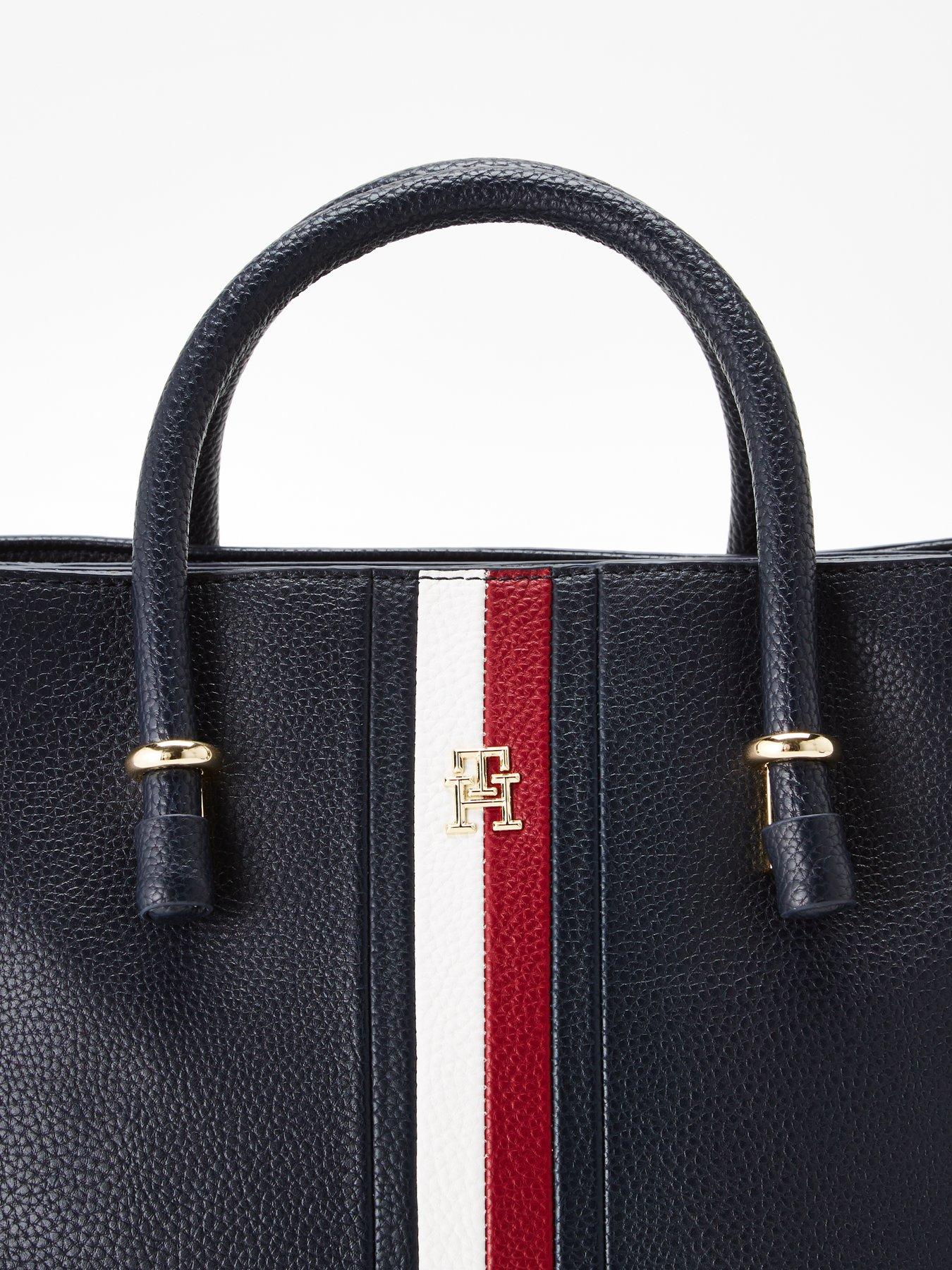  image of tommy-hilfiger-emblem-satchel-bag-blue