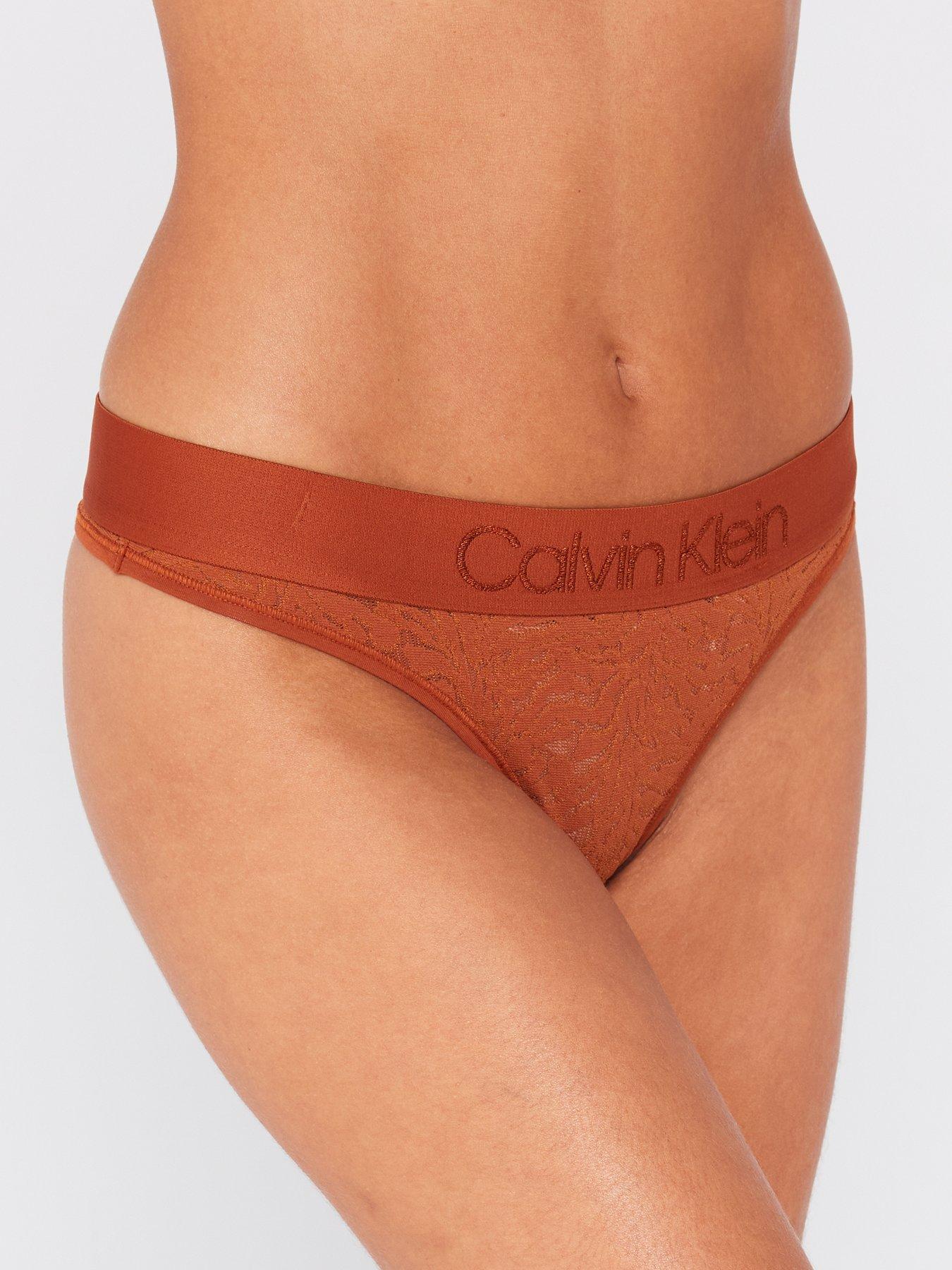Calvin Klein Plus Modern Cotton Thong - Orange