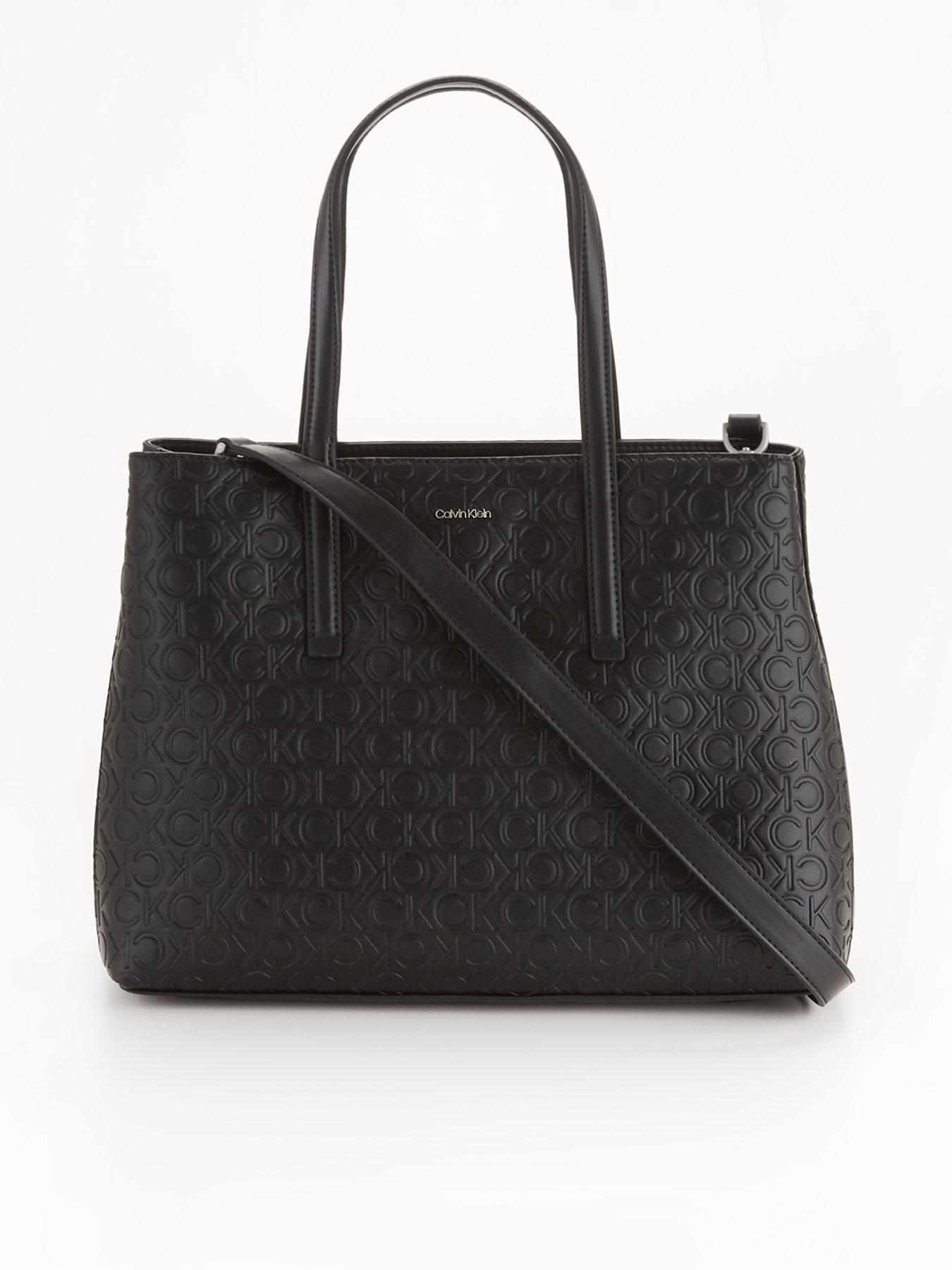 calvin-klein-embossed-monogram-tote-bag-black