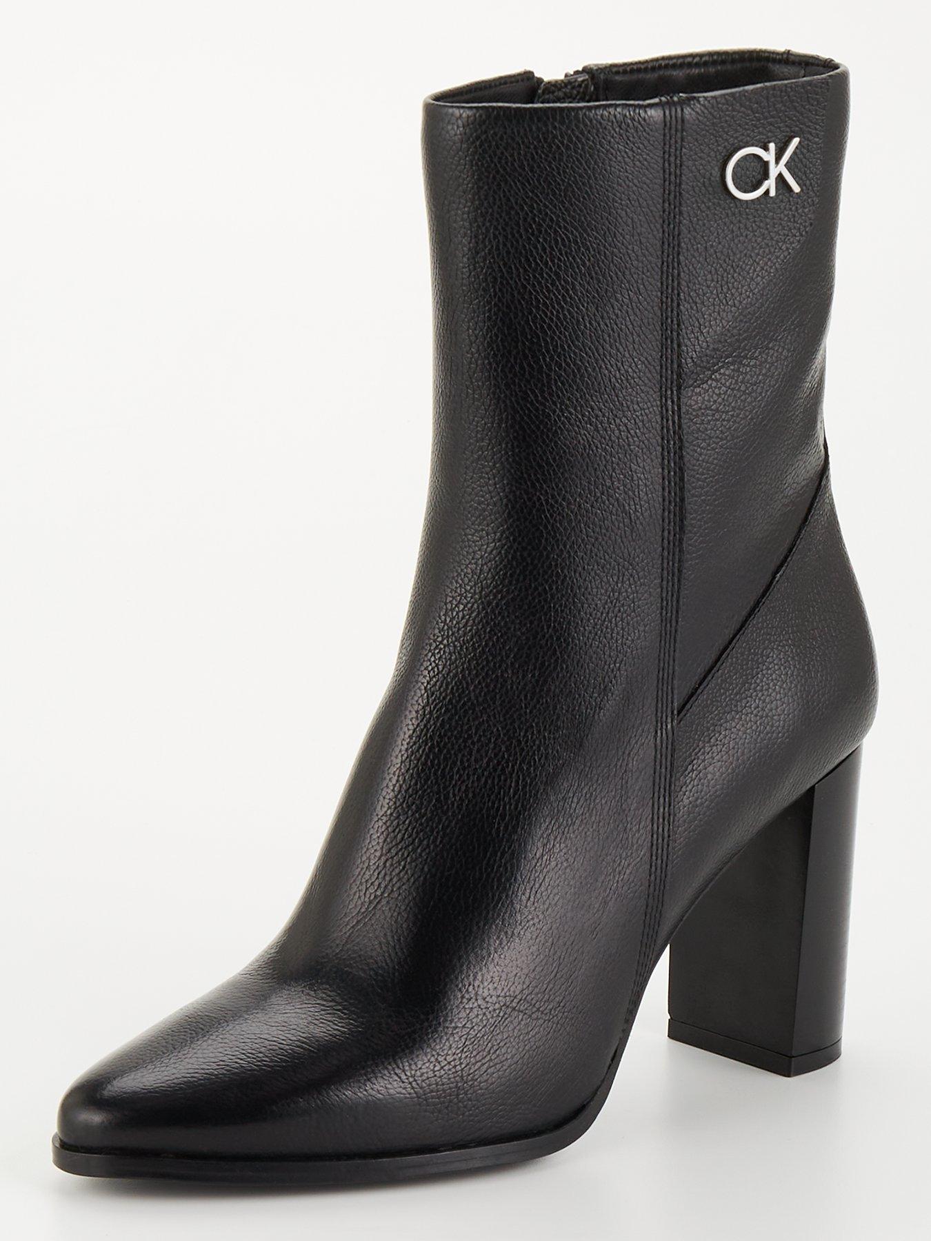 Calvin klein keigan outlet box leather boots