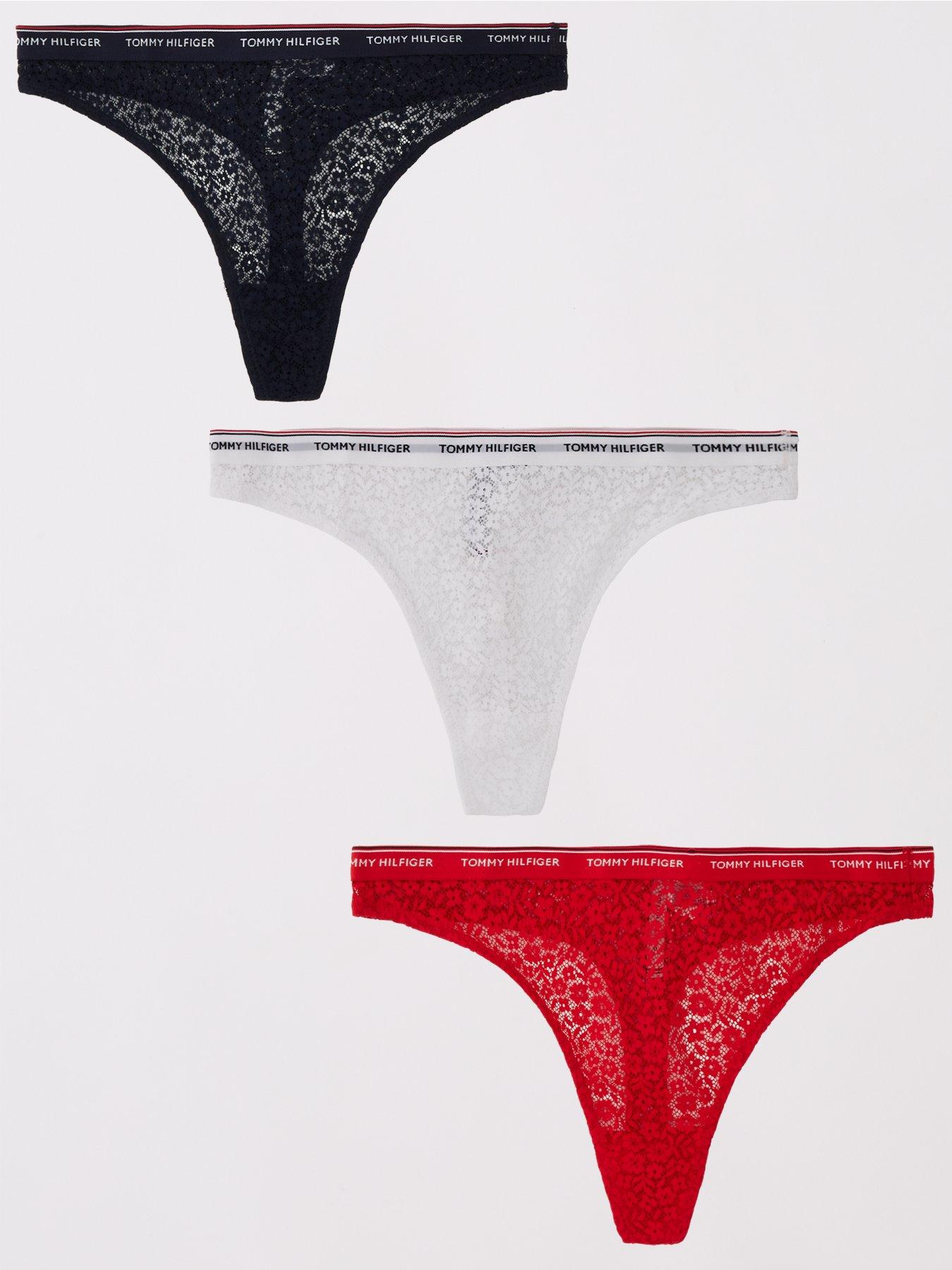 undefined 3-Pack Lace Thong - Multi