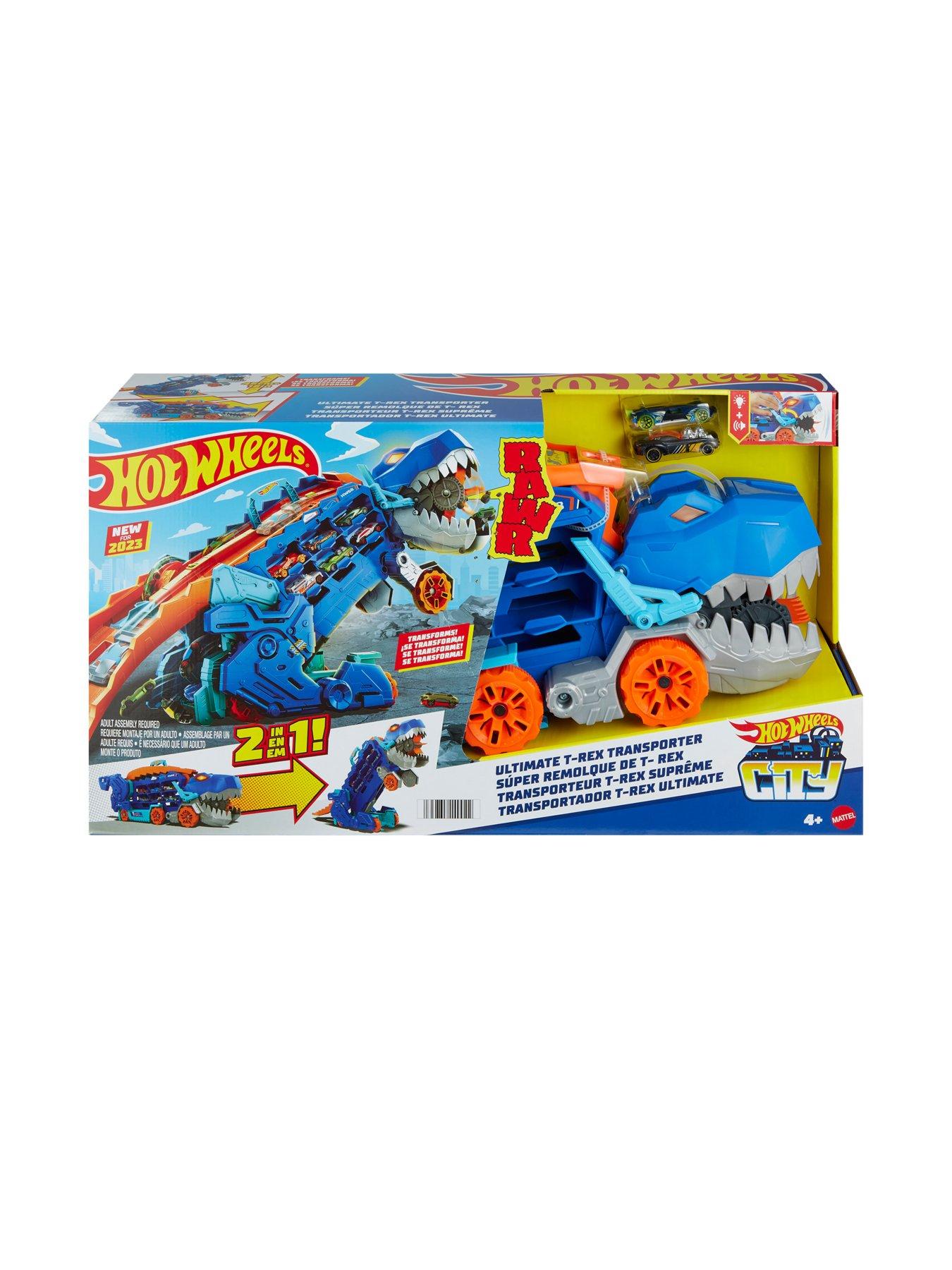 Hot Wheels City Ultimate T-Rex Transporter Playset Littlewoods