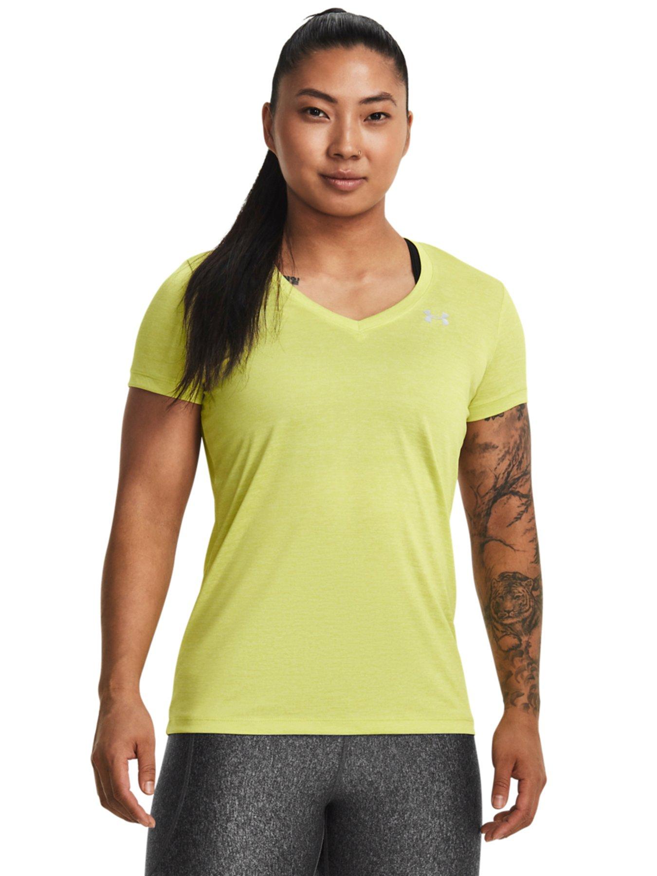 UNDER ARMOUR Womens Training Seamless Long Sleeve Top - Grey/White