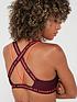  image of under-armour-training-heat-gear-armour-low-support-crossback-sports-bra-dark-red