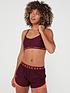  image of under-armour-training-heat-gear-armour-low-support-crossback-sports-bra-dark-red
