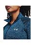  image of under-armour-womens-training-tech-12-zip-long-sleeve-top-blue