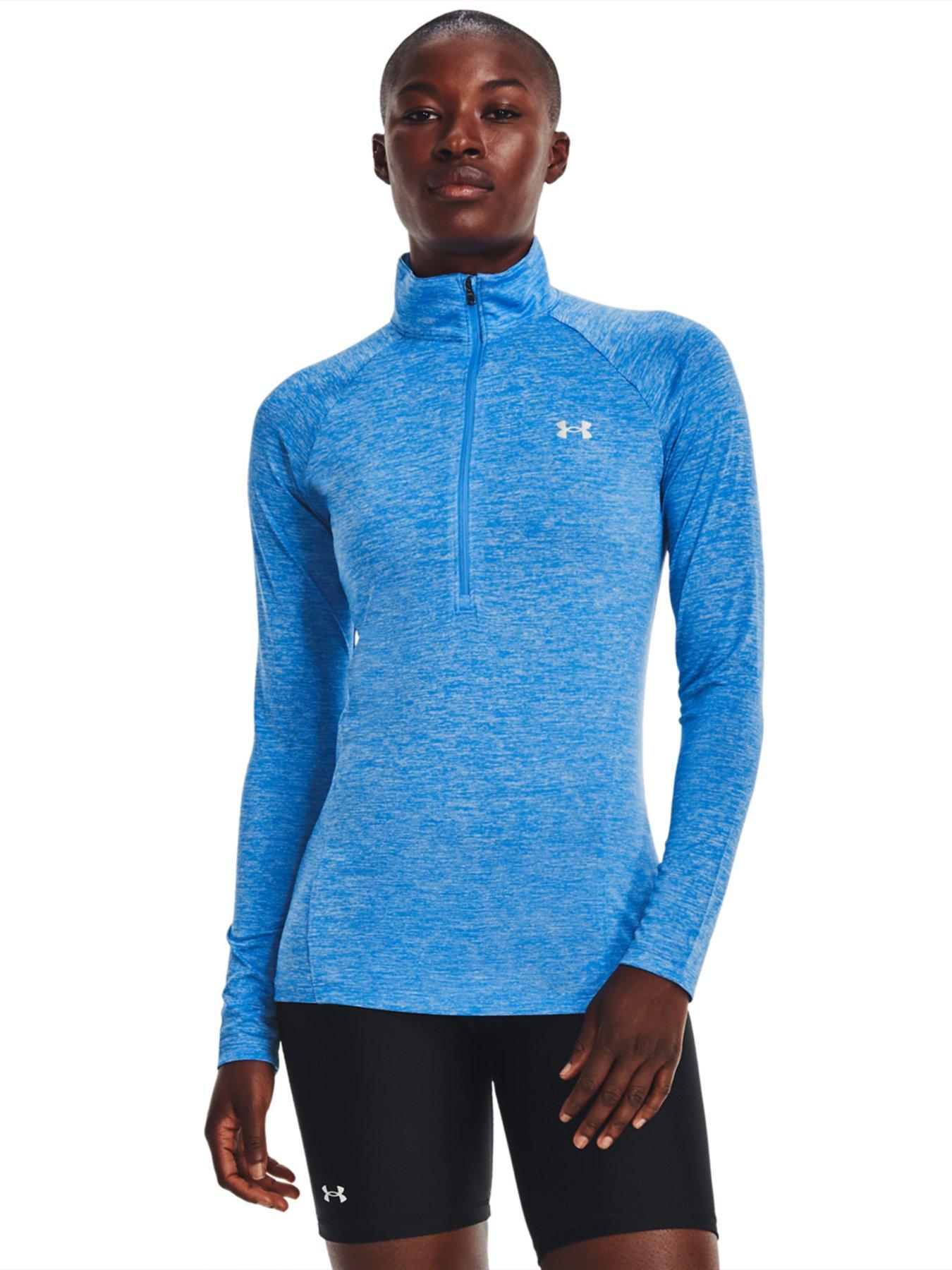 Under Armour UA Ladies Coldgear 1/2 Zip Colour Block Top - Black