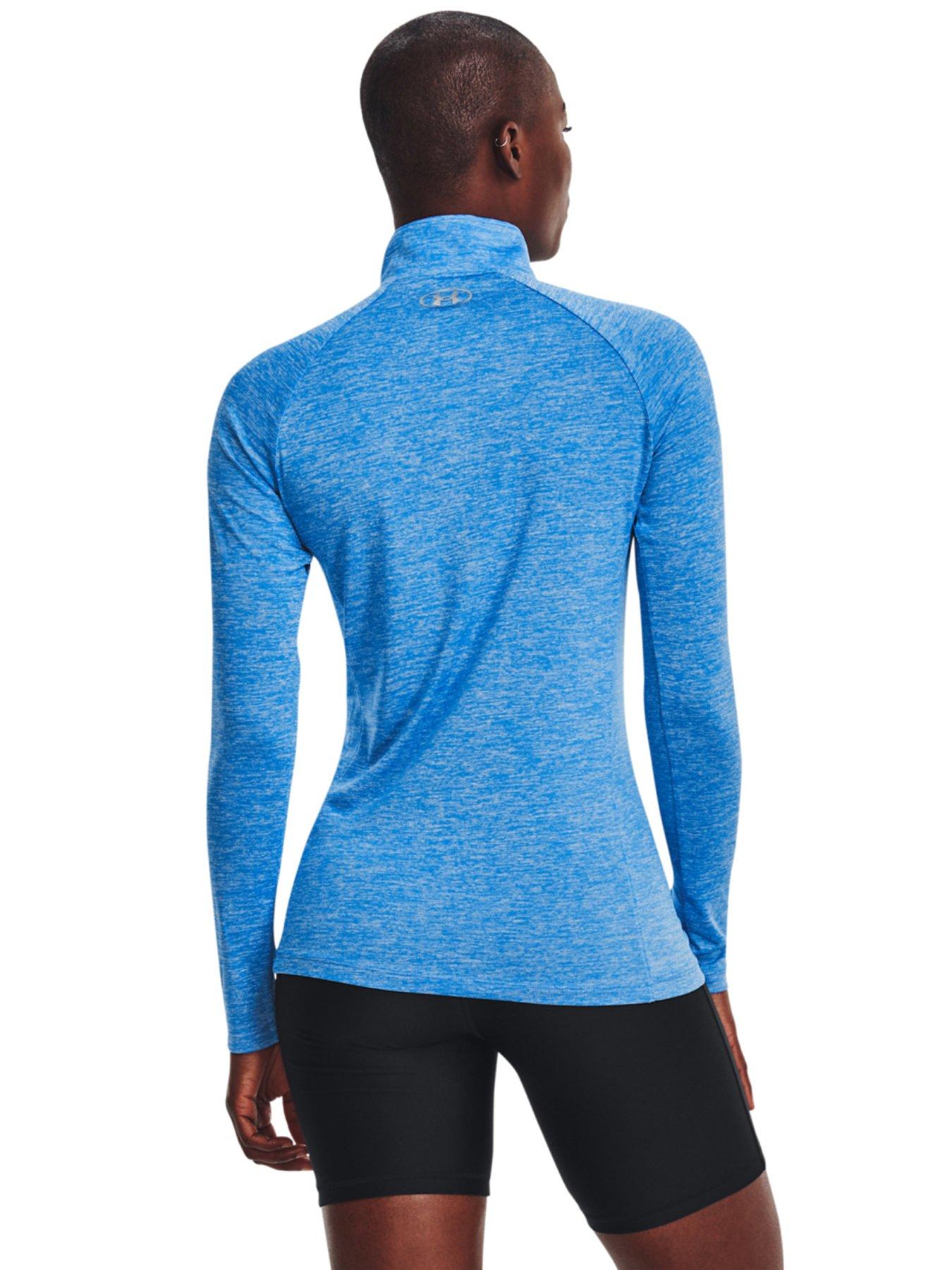 Women's Training Tech 1/2 Zip Long Sleeve Top - Blue