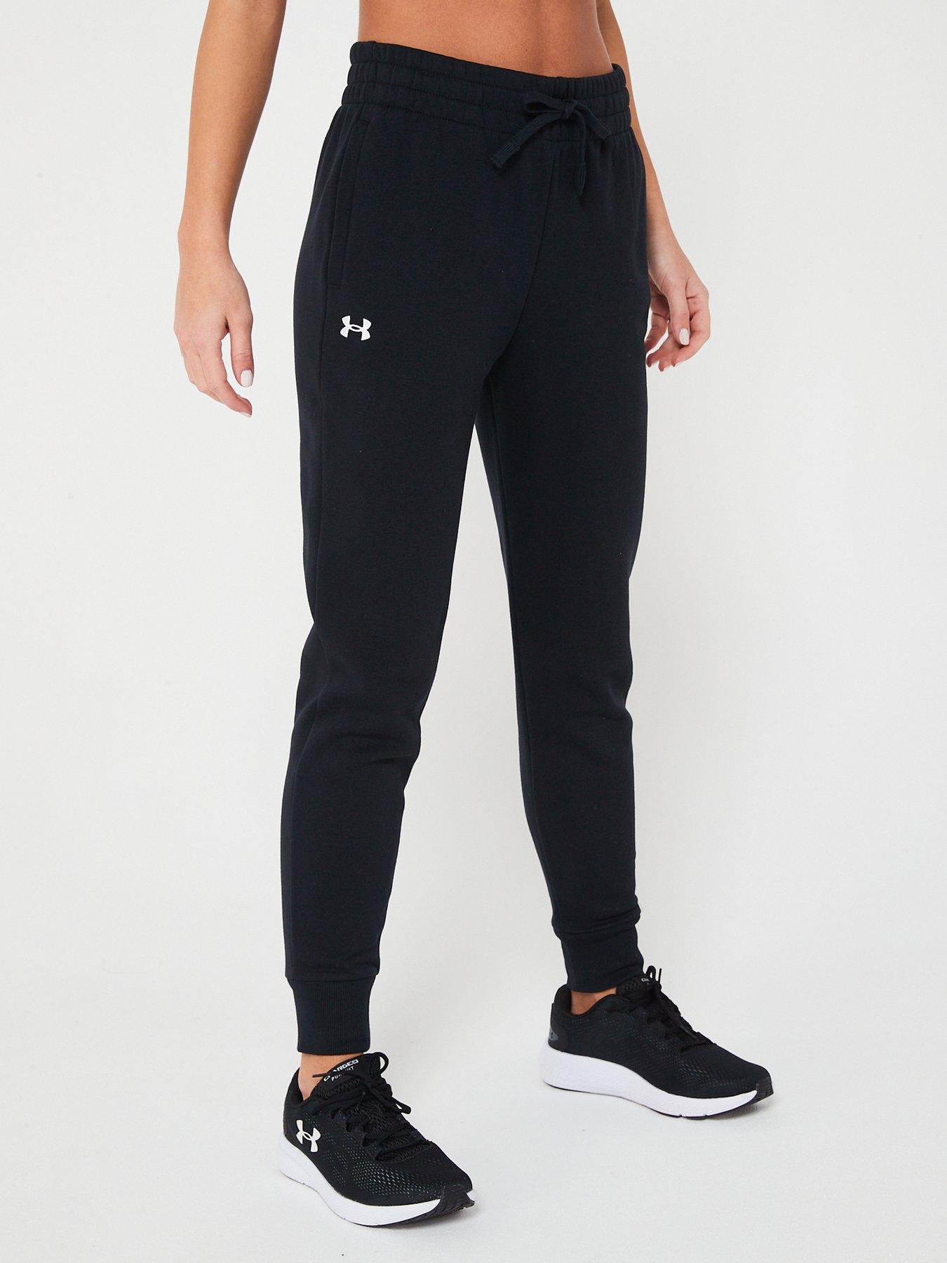 Pour Moi Energy Yoga Foldover Waist Cuffed Joggers - Black