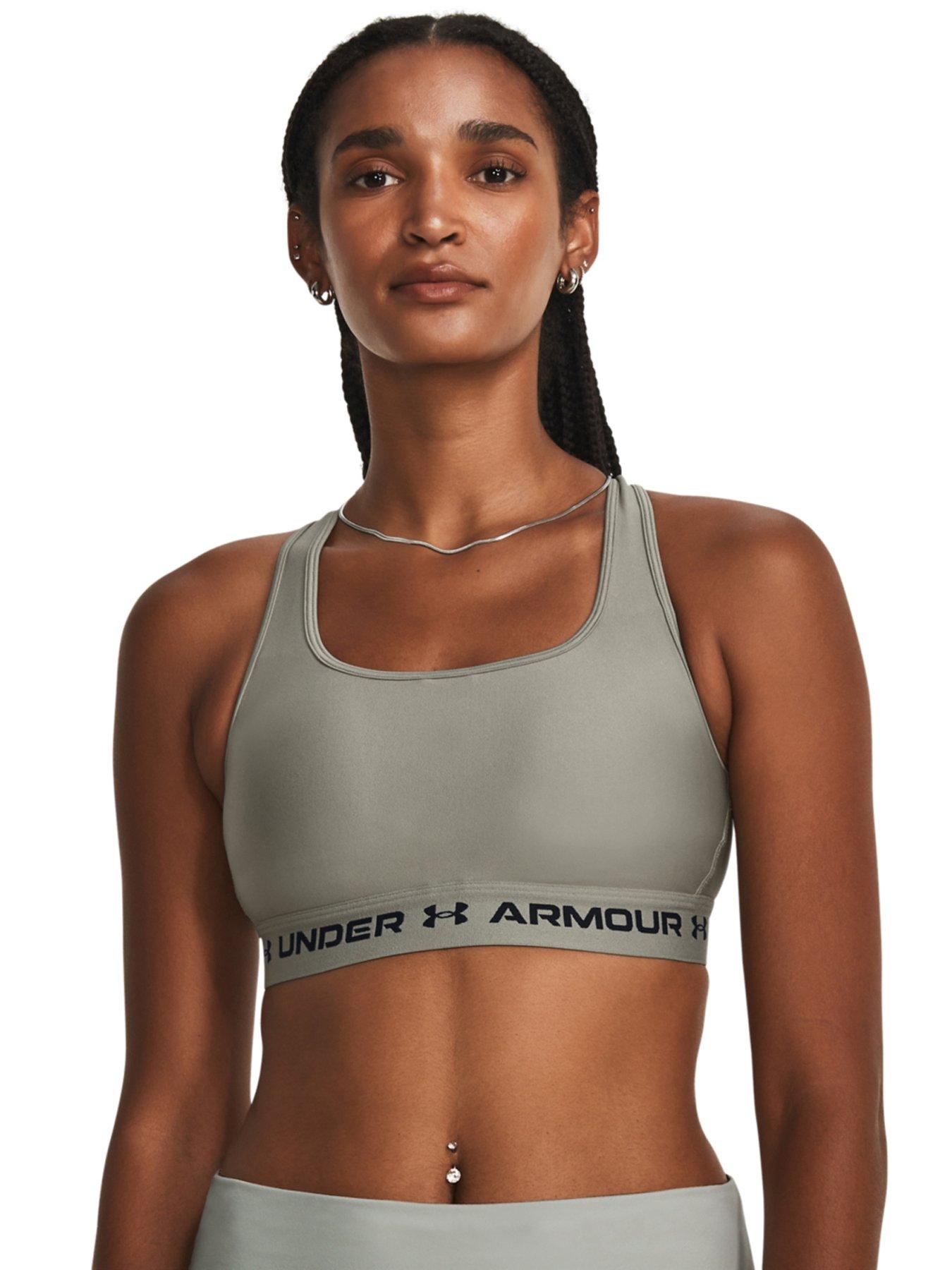 Under Armour Women's Armour Mid Crossback Sports Bra - Mango