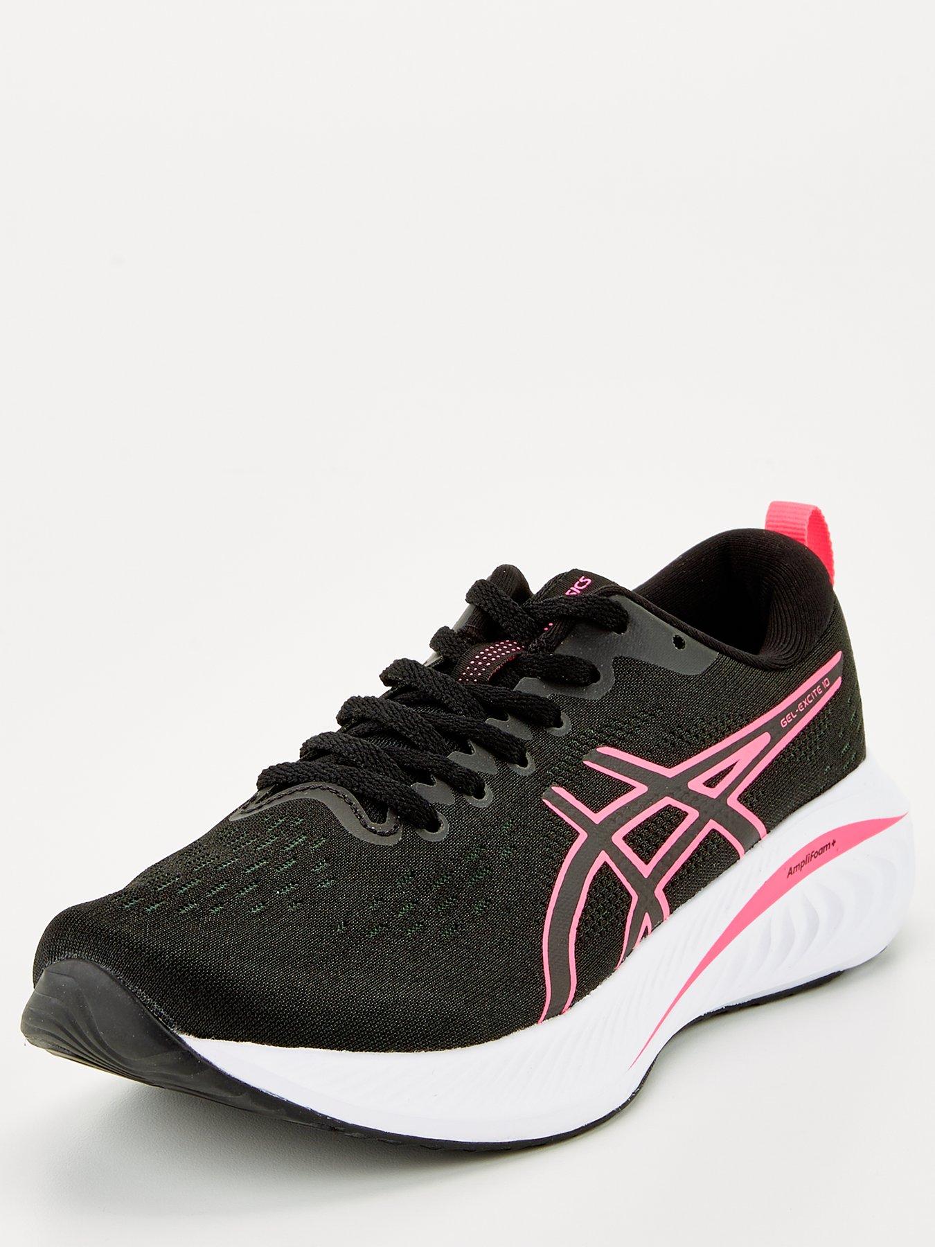 Black asics 2024 ladies trainers