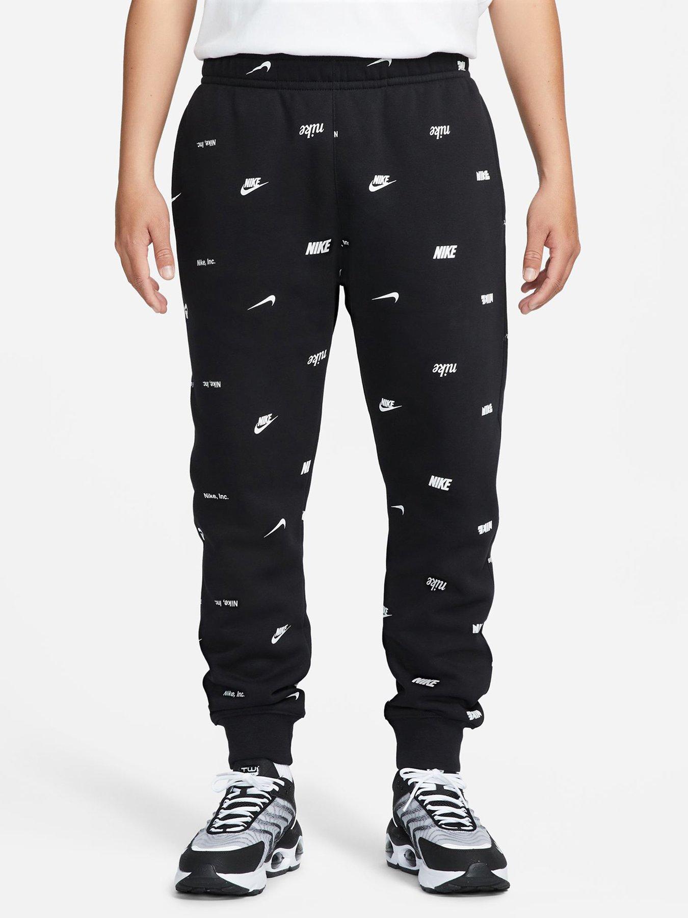 Nike Club Print Joggers Black littlewoods