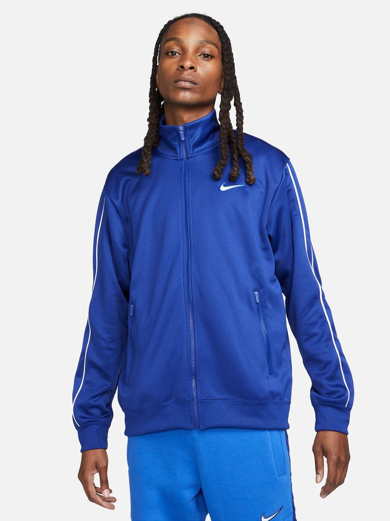 Nike track sale top blue