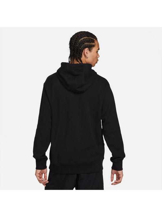 stillFront image of nike-club-colour-block-hoodie-black