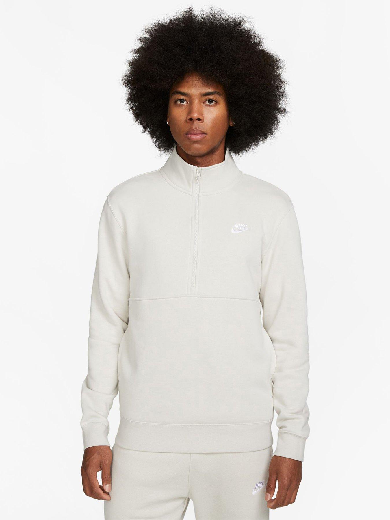 Nike club clearance half zip sweat