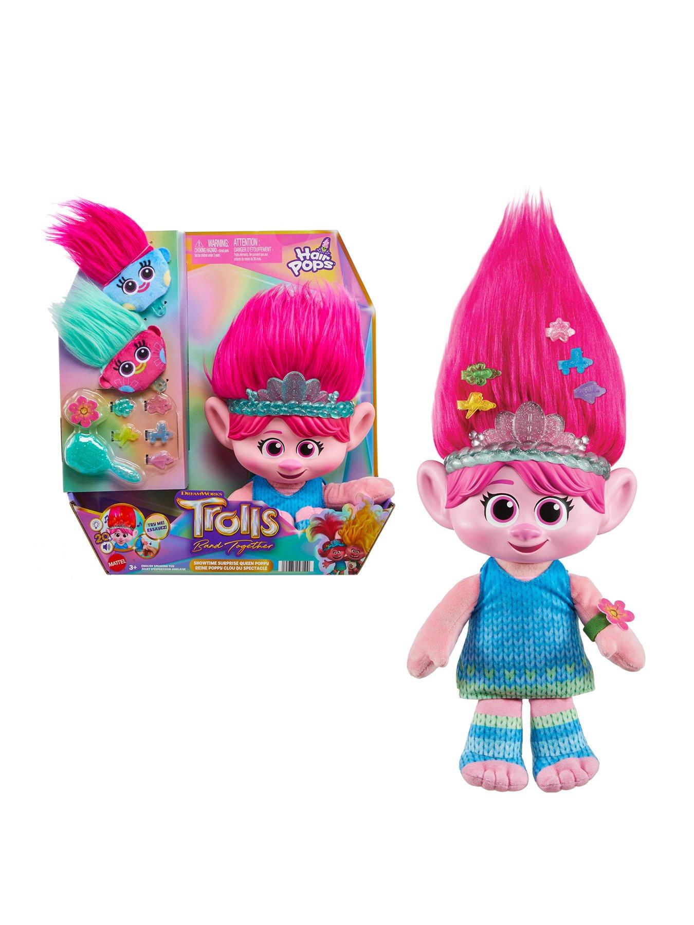 DreamWorks Trolls Band Together Hair Pops Queen Poppy Small Doll