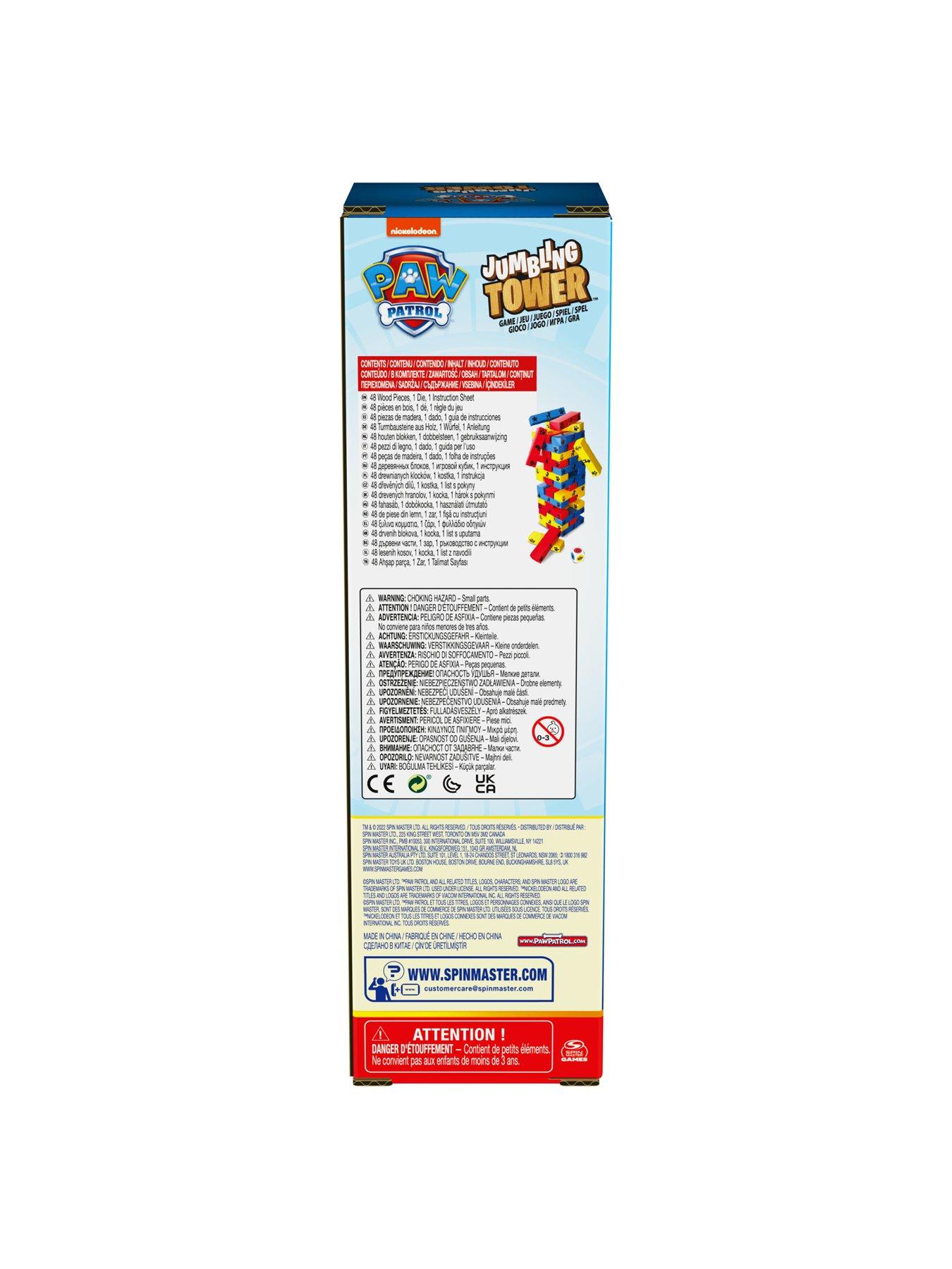 Editrice Giochi Jumbling Tower Paw Patrol – Gioco In Legno 48 Pezzi, Dado Colorato, Per 2-4 Giocatori, 4+ Anni - 2