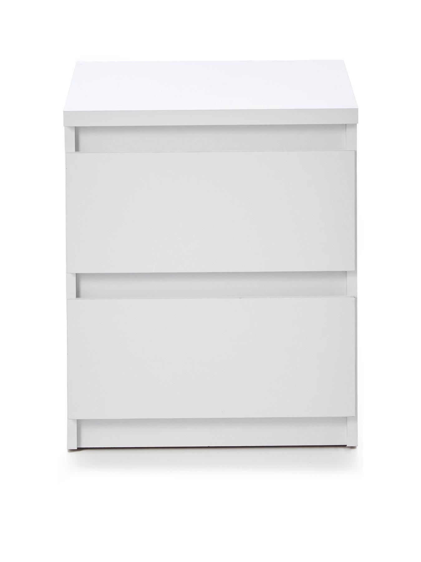 Image 2 of 6 of The Very Collection Lisson 2 Drawer Bedside - White&nbsp;- FSC&reg; Certified