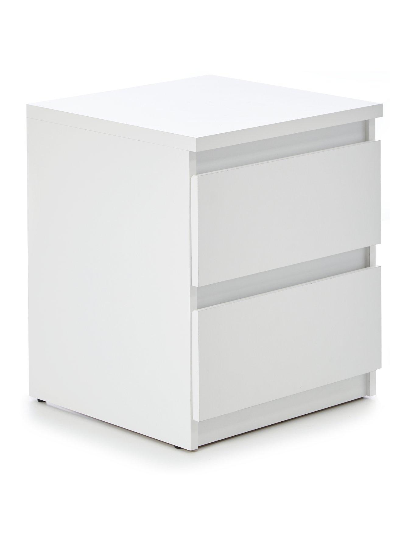  image of very-home-lisson-2-drawer-bedside-whitenbsp--fscreg-certified