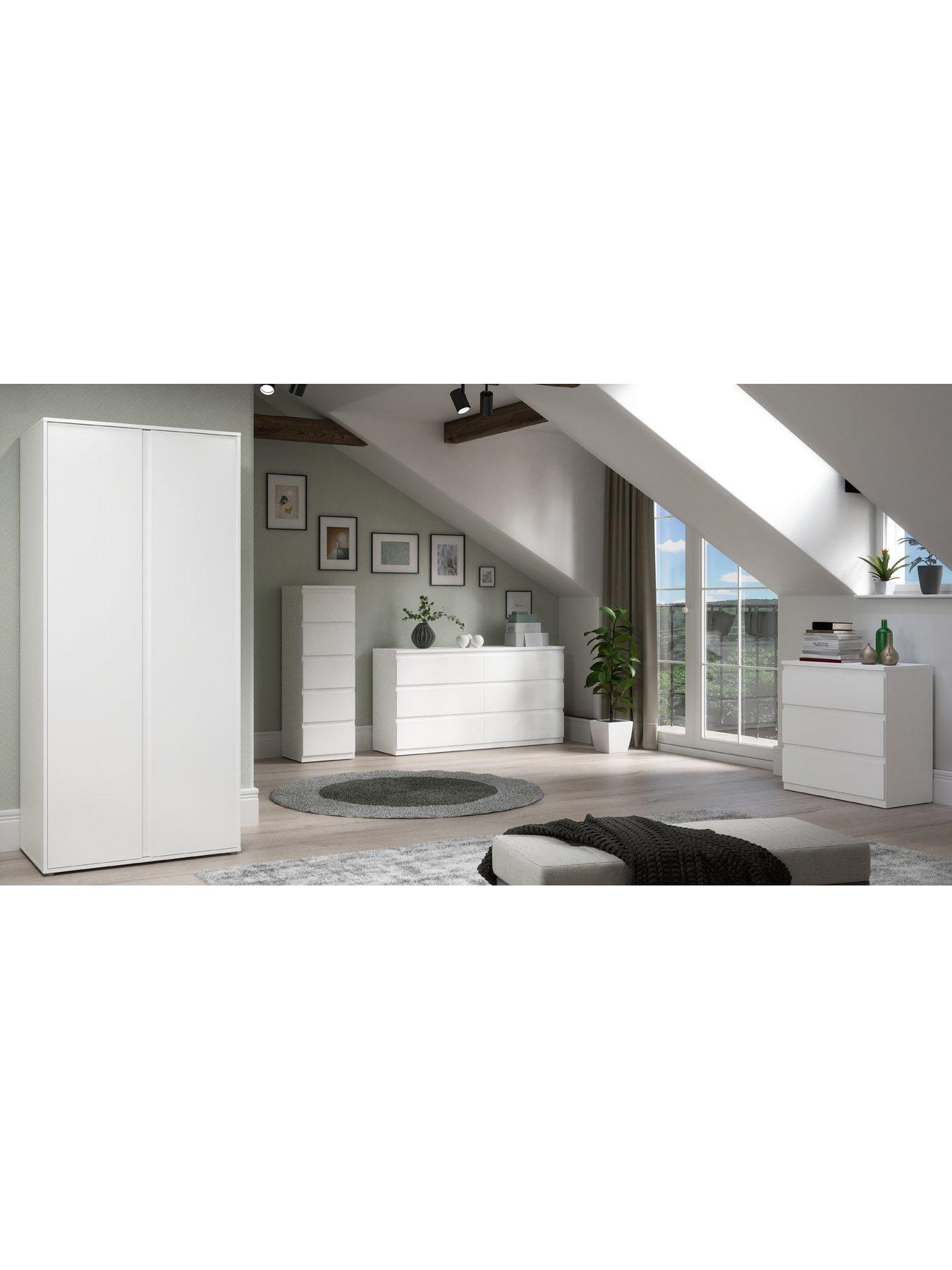  image of very-home-lisson-2-drawer-bedside-whitenbsp--fscreg-certified