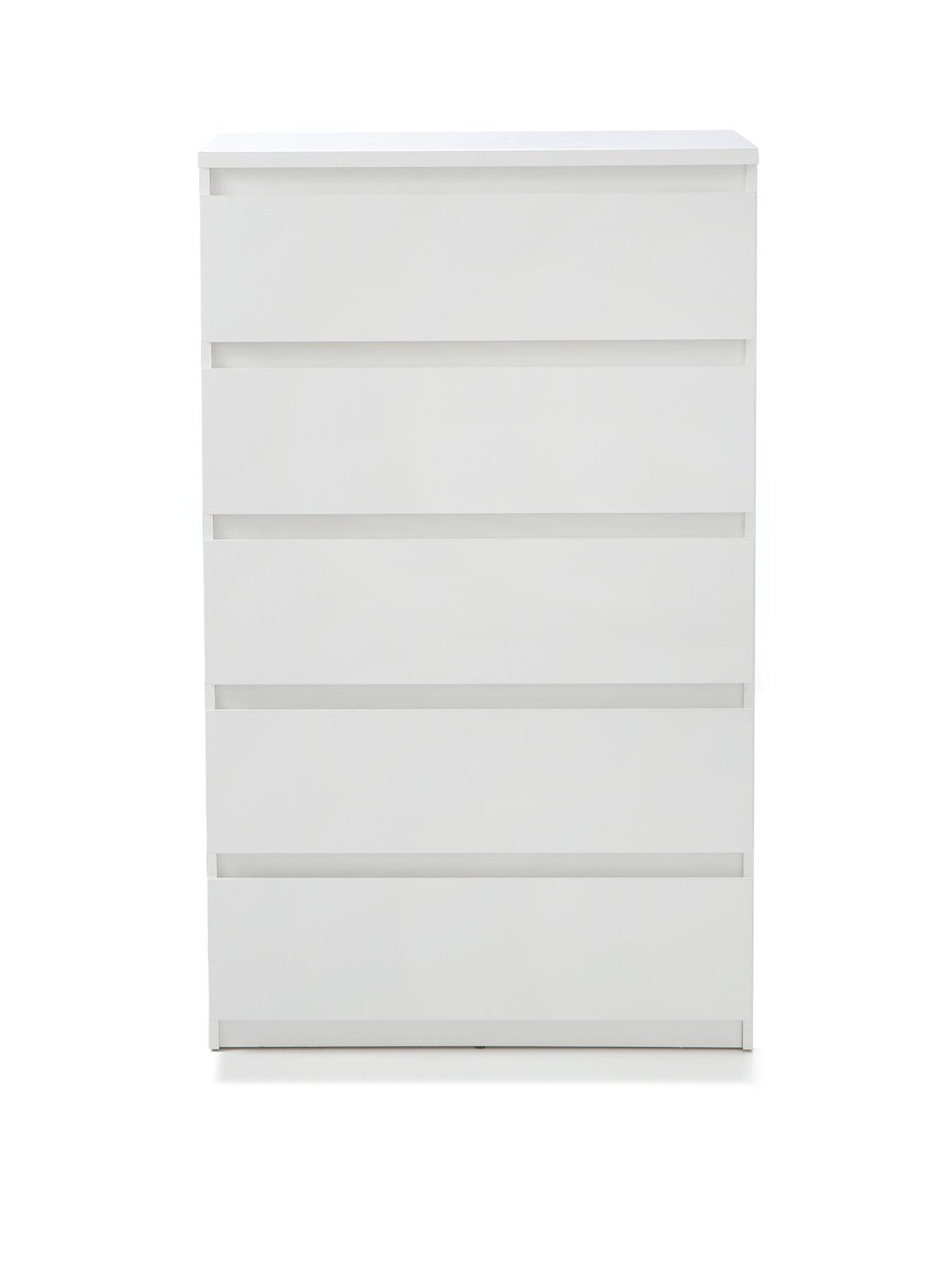 Image 2 of 7 of The Very Collection Lisson 5 Drawer Chest - White&nbsp;- FSC&reg; Certified