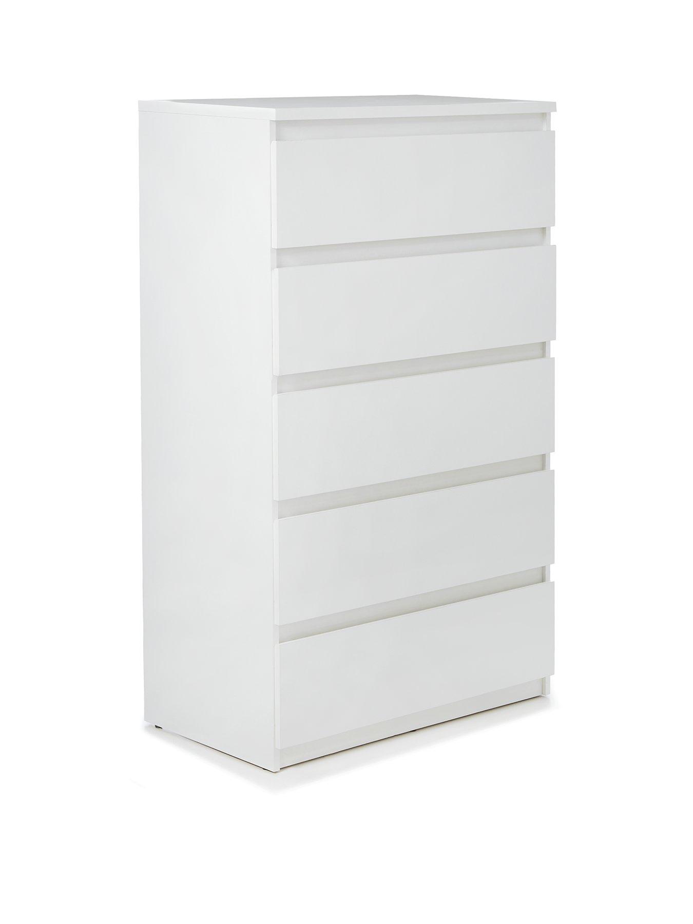 Image 3 of 7 of The Very Collection Lisson 5 Drawer Chest - White&nbsp;- FSC&reg; Certified