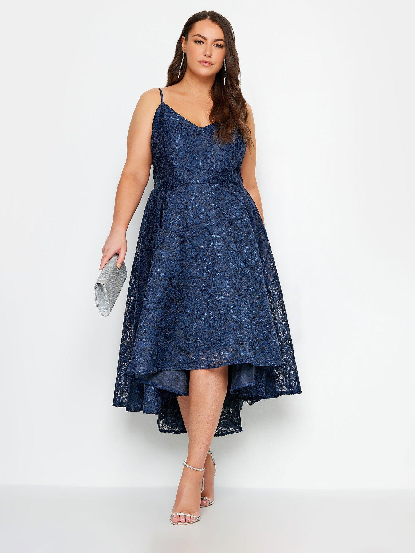 undefined Lace High Low Prom Dress