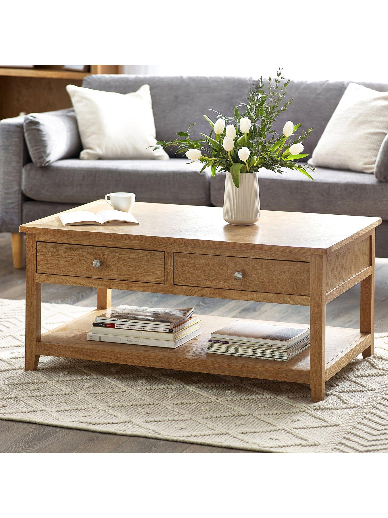 front image of julian-bowen-mallory-ready-assembled-solid-oakoak-veneer-2-drawer-coffee-table