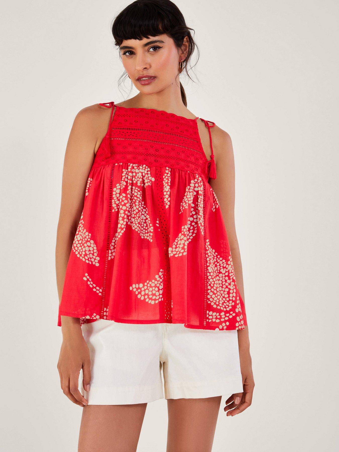 Monsoon Embroidered Cami Top in LENZING ECOVERO